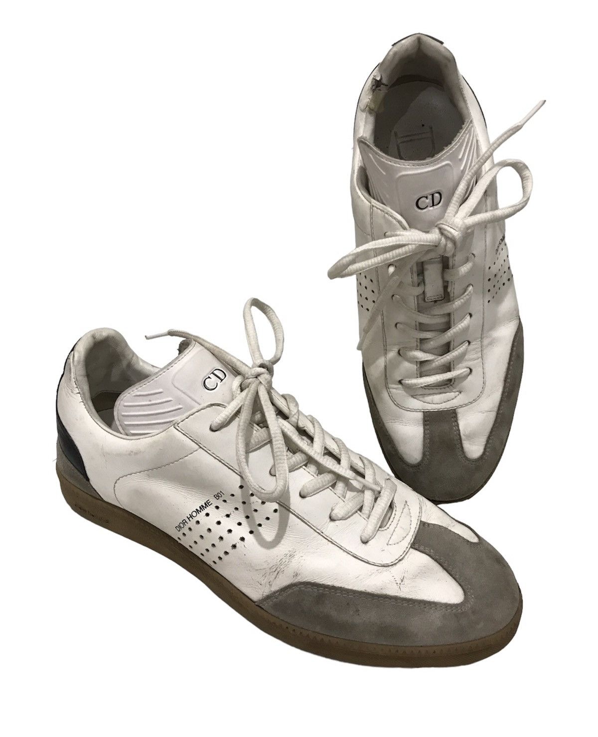 Dior × Hedi Slimane Vintage Dior B01 Homme Trainers Low Sneakers calfskin Size US 7.5 / EU 40-41 - 3 Thumbnail