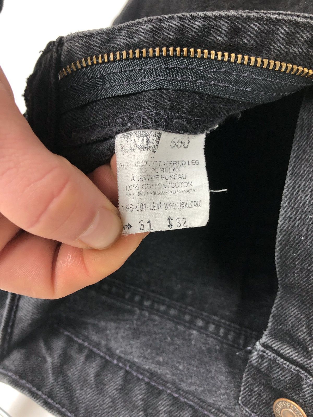 Levi's × Levi's Vintage Clothing × Vintage Vintage Levi’s 550 jeans made in Canada 31/32 50550 0200 men Size US 31 - 11 Thumbnail