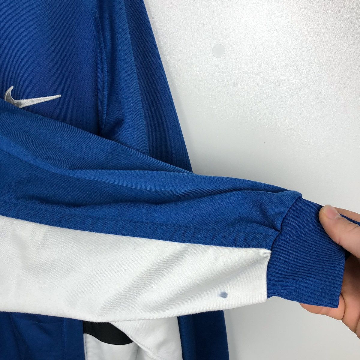 Nike × Vintage Vintage Nike Track Top sweater 90s full zip big logo mens L Size US L / EU 52-54 / 3 - 7 Thumbnail