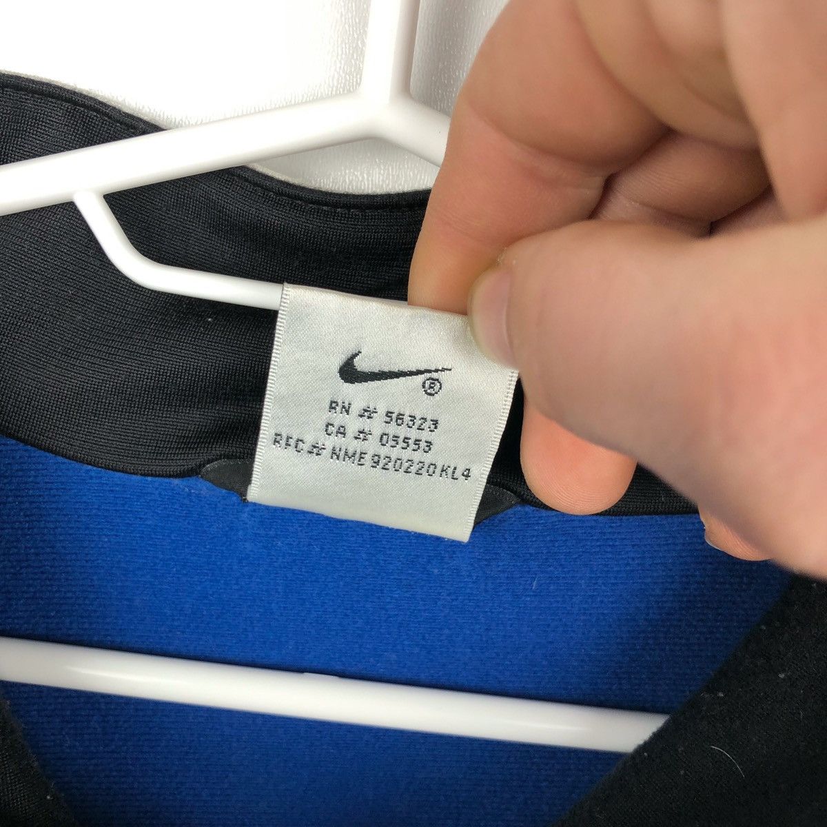 Nike × Vintage Vintage Nike Track Top sweater 90s full zip big logo mens L Size US L / EU 52-54 / 3 - 6 Thumbnail