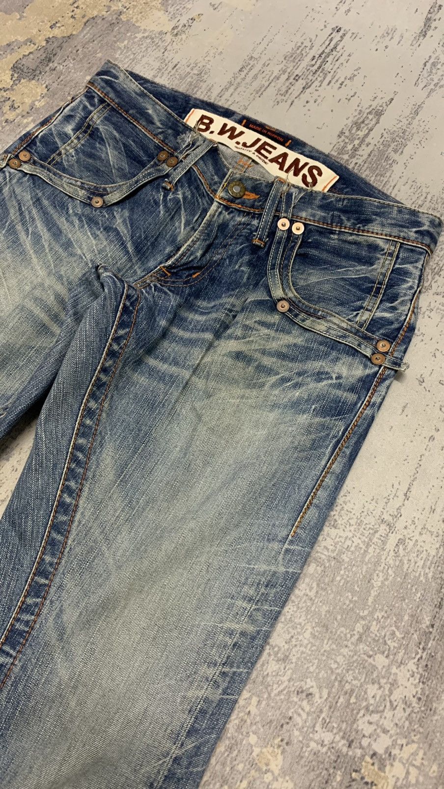 Hysteric Glamour Flare Japanese Blue Way Mud Max Style Jeans 31x33.5 Size US 31 - 3 Thumbnail