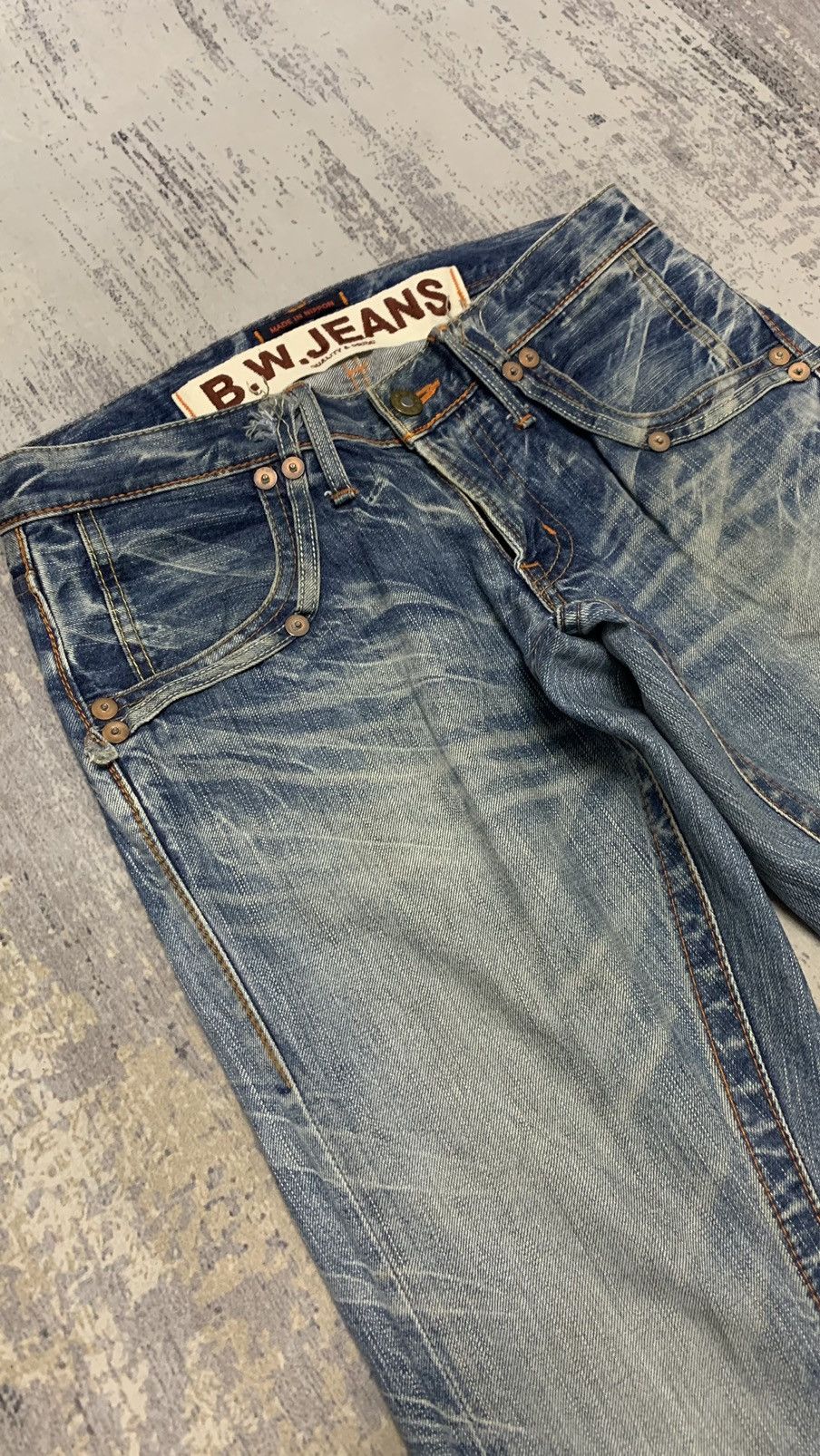 Hysteric Glamour Flare Japanese Blue Way Mud Max Style Jeans 31x33.5 Size US 31 - 2 Thumbnail