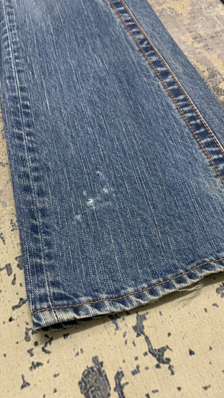 Hysteric Glamour Flare Japanese Blue Way Mud Max Style Jeans 31x33.5 Size US 31 - 4 Thumbnail