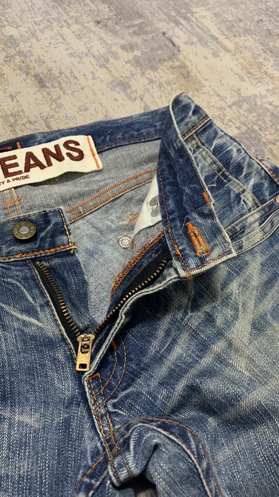 Hysteric Glamour Flare Japanese Blue Way Mud Max Style Jeans 31x33.5 Size US 31 - 5 Thumbnail
