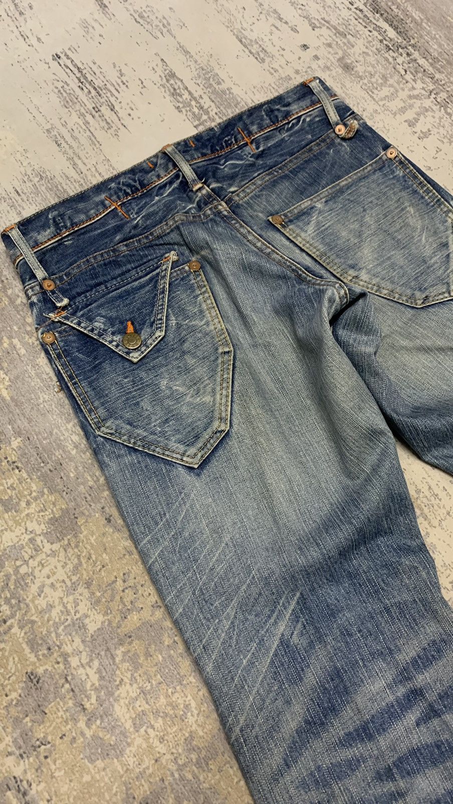 Hysteric Glamour Flare Japanese Blue Way Mud Max Style Jeans 31x33.5 Size US 31 - 9 Thumbnail