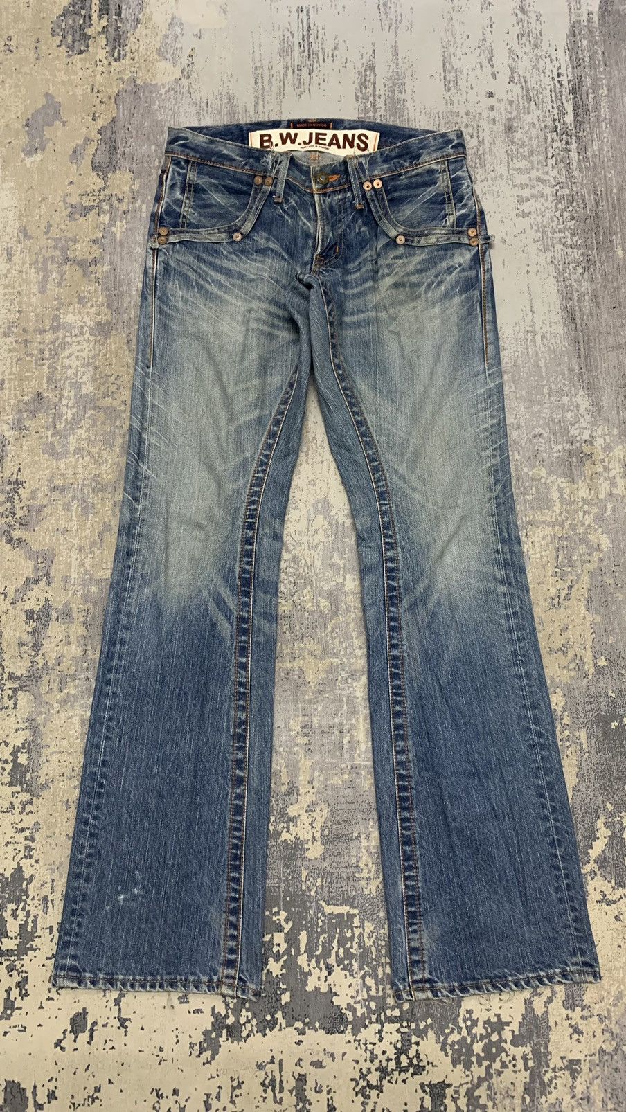 Hysteric Glamour Flare Japanese Blue Way Mud Max Style Jeans 31x33.5 Size US 31 - 1 Thumbnail