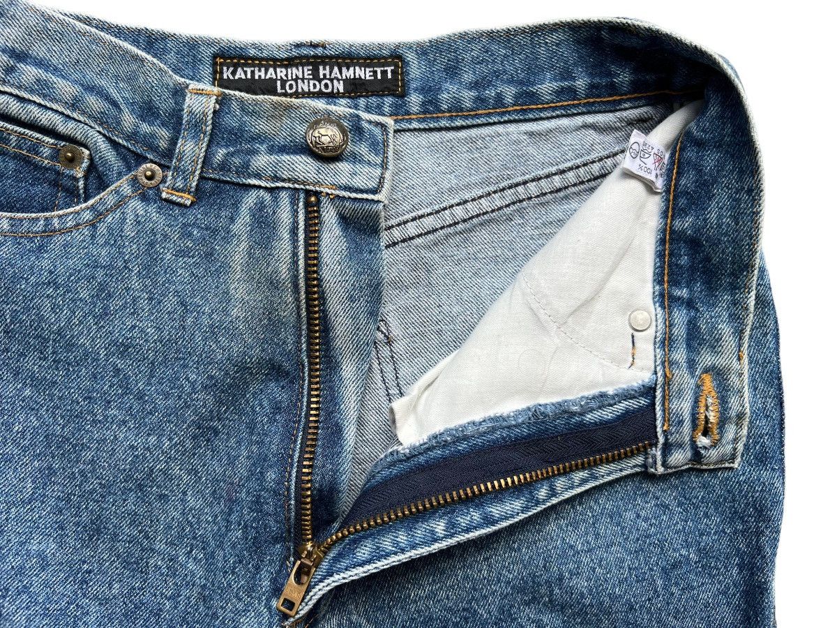 Designer × Katharine Hamnett London Vintage Katharine Hamnett Denim Jeans 25x27.5 Size 25" / US 0 / IT 36 - 7 Thumbnail