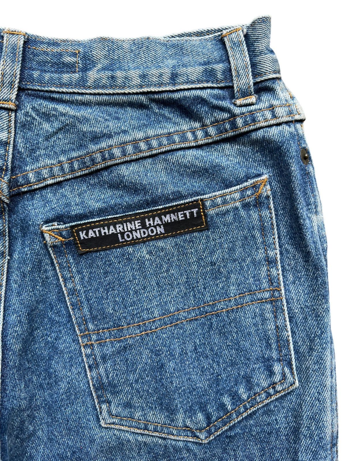 Designer × Katharine Hamnett London Vintage Katharine Hamnett Denim Jeans 25x27.5 Size 25" / US 0 / IT 36 - 6 Thumbnail
