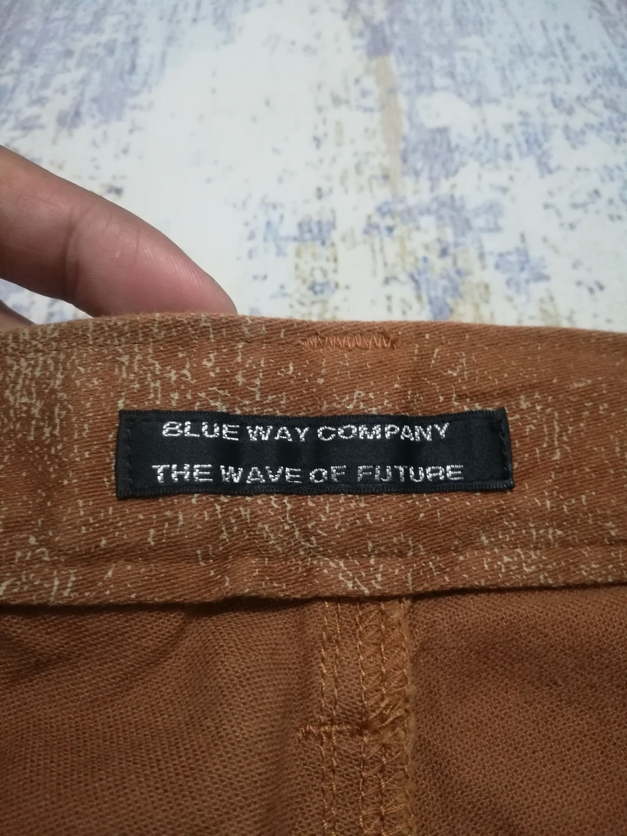 Japanese Brand Blue Way Japanese Abstract Print Baggy Retro Pants Size US 29 - 10 Thumbnail