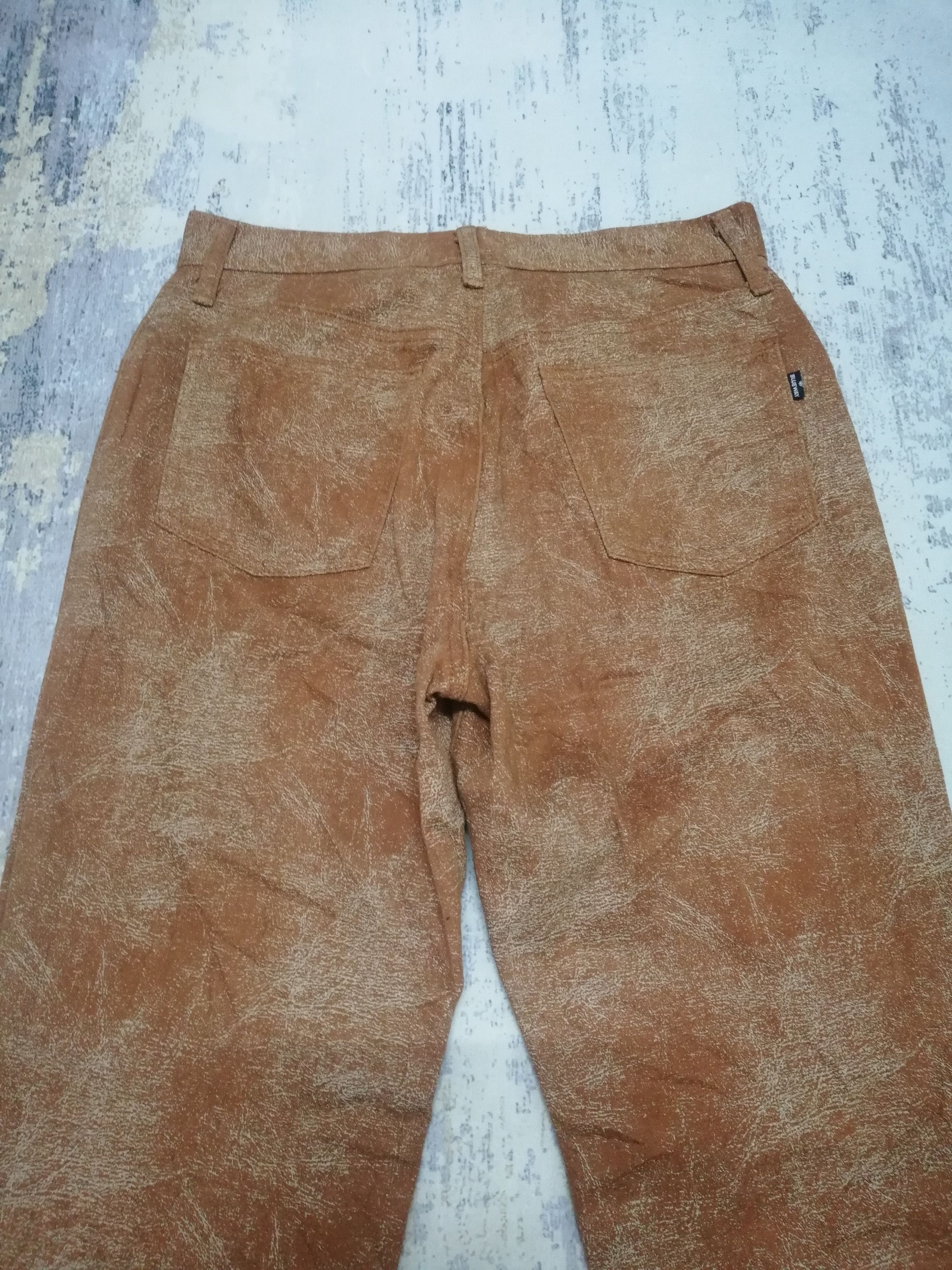 Japanese Brand Blue Way Japanese Abstract Print Baggy Retro Pants Size US 29 - 7 Thumbnail