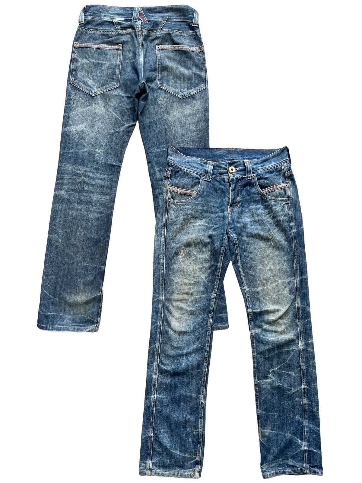 Japanese Brand Ripped Distressed Denim Jeans 32x32