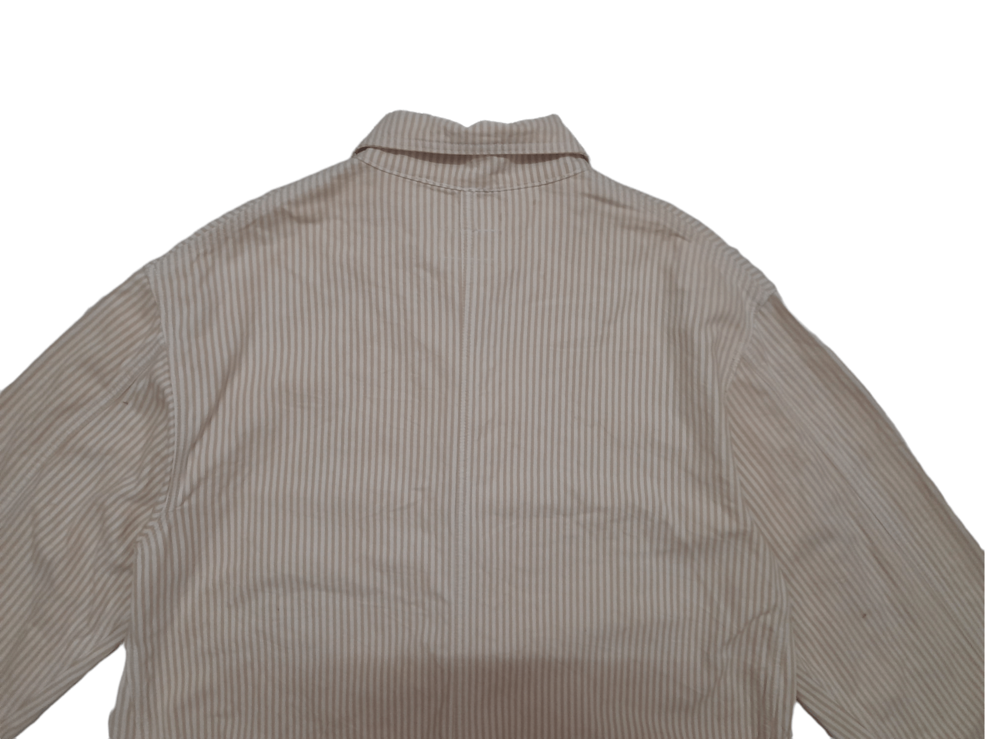 Armani 90s Armani Hickory Stripe Chore Jacket (E315) Size US L / EU 52-54 / 3 - 9 Thumbnail