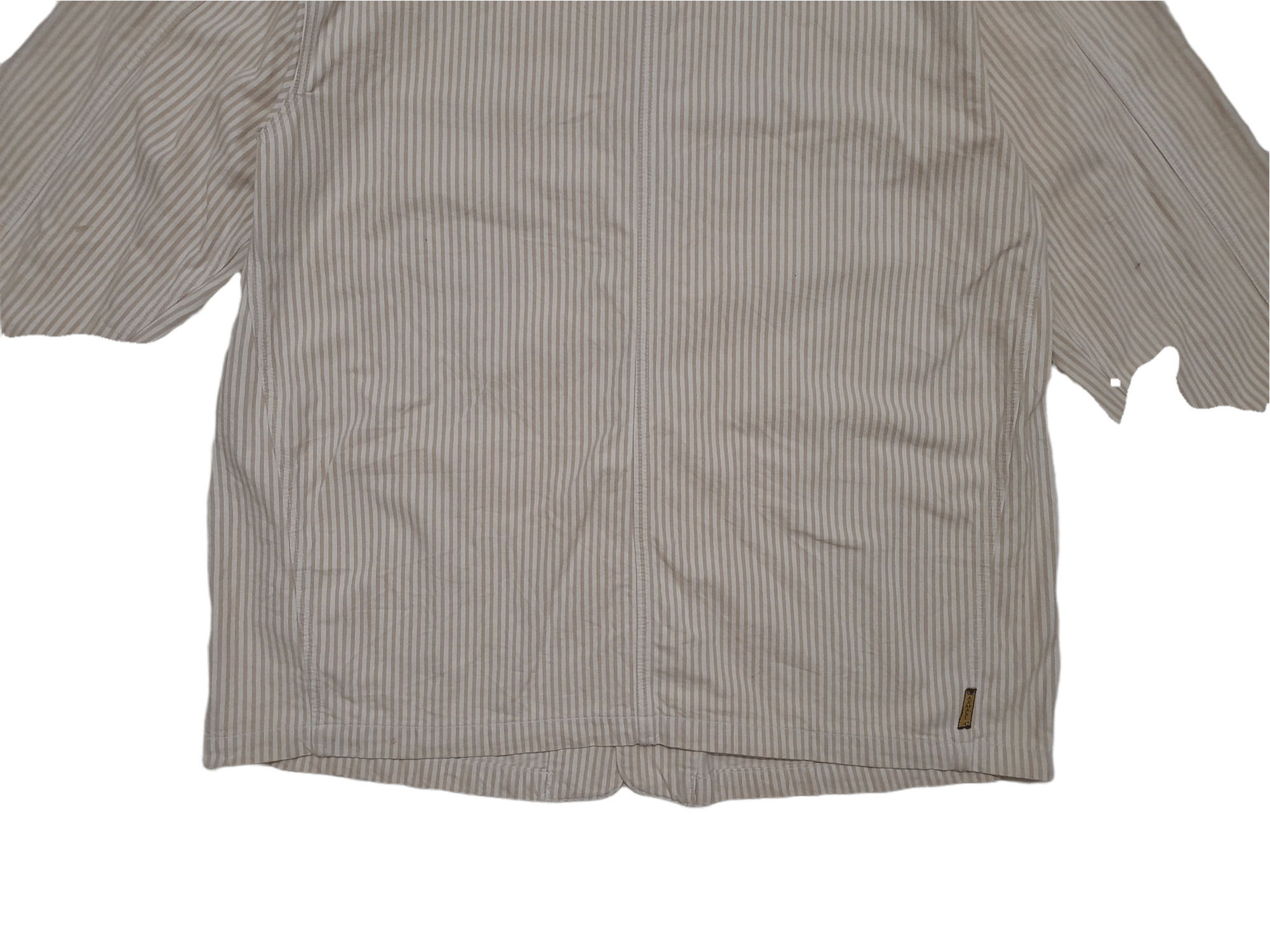 Armani 90s Armani Hickory Stripe Chore Jacket (E315) Size US L / EU 52-54 / 3 - 7 Thumbnail