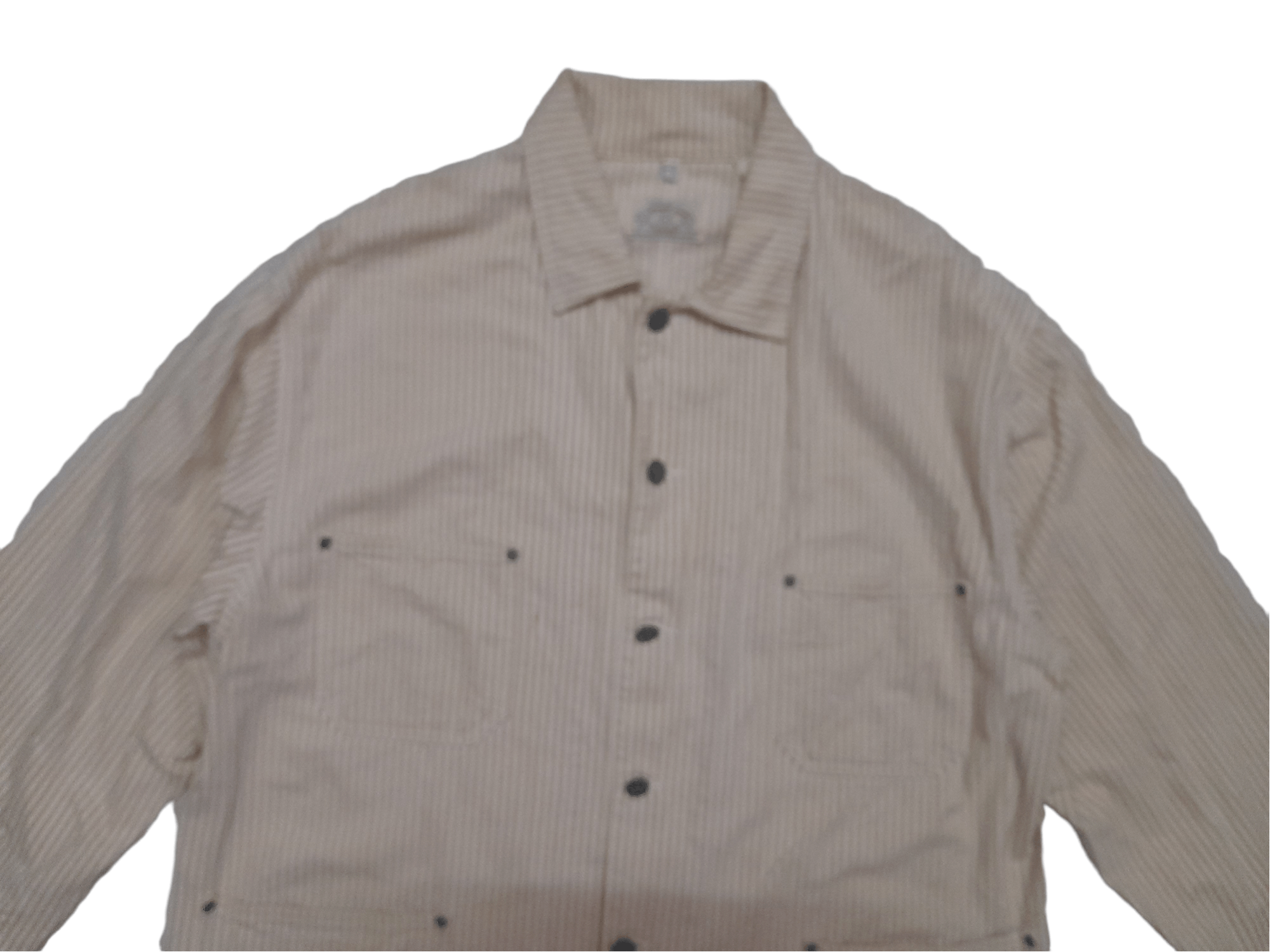 Armani 90s Armani Hickory Stripe Chore Jacket (E315) Size US L / EU 52-54 / 3 - 3 Thumbnail