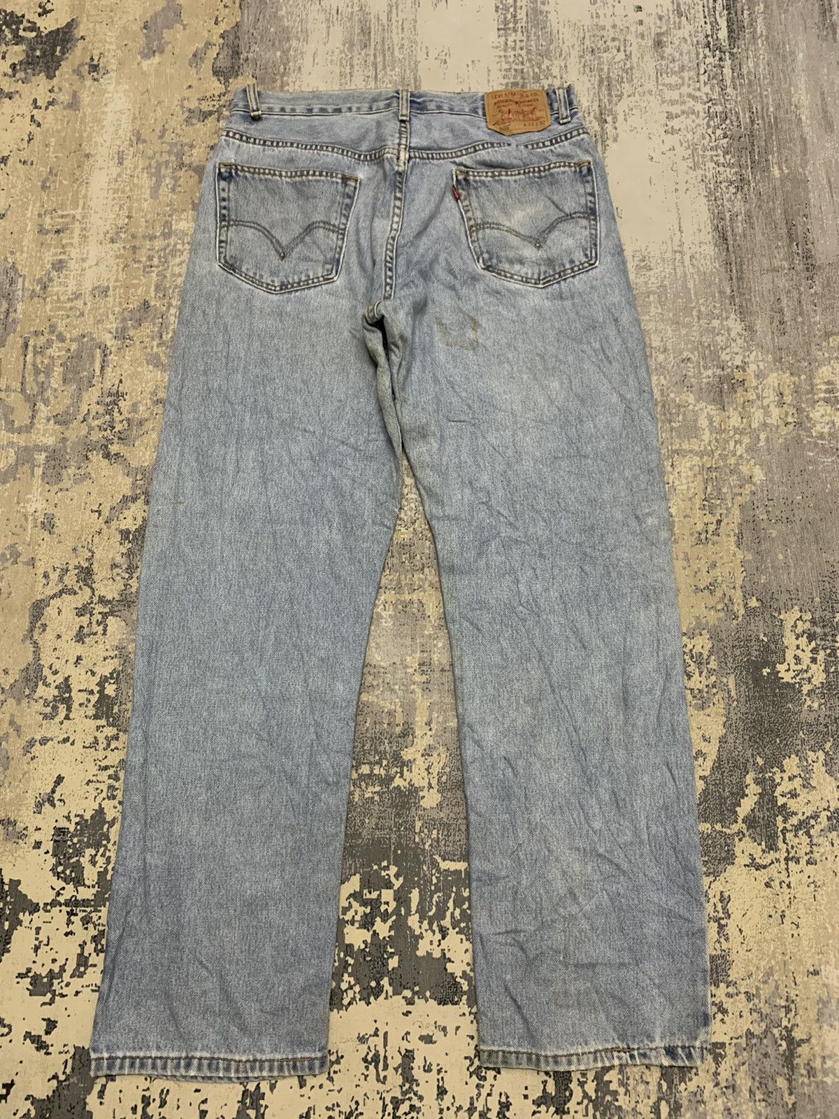 Levi's Vintage Levi’s 505 Regular Fit Distressed 90s Jeans Blue Size US 34 / EU 50 - 3 Thumbnail