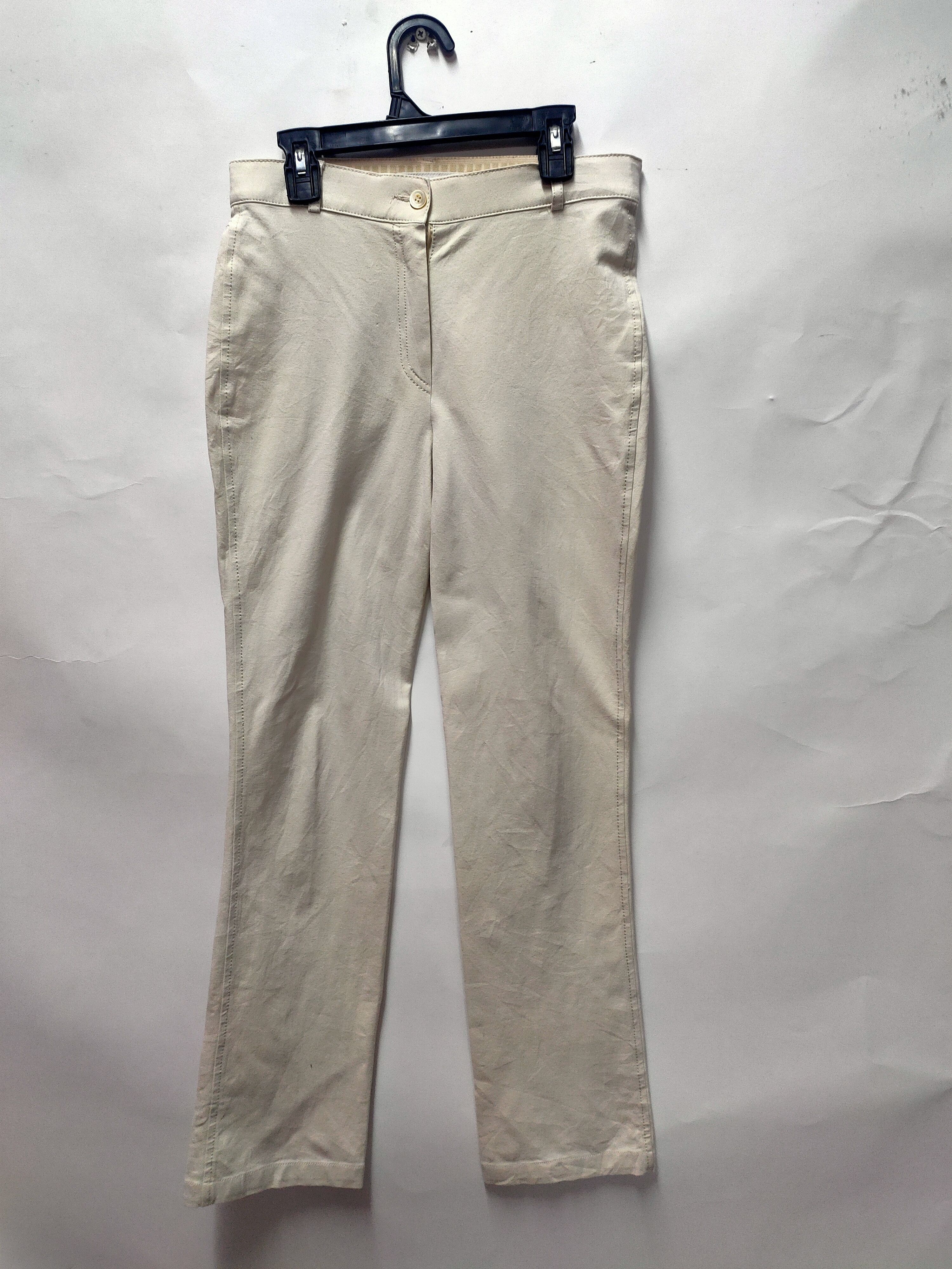 image of Prada Stretch Pant in Cream, Women's (Size 26)