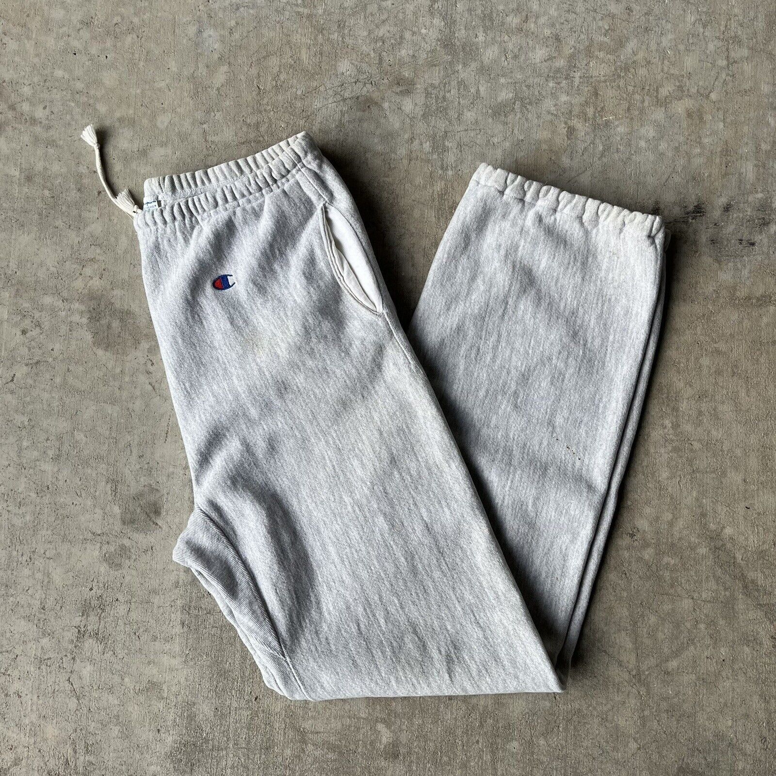 Vintage Vintage Champion Reverse Weave Warmup Sweatpants Mens L Grey ...