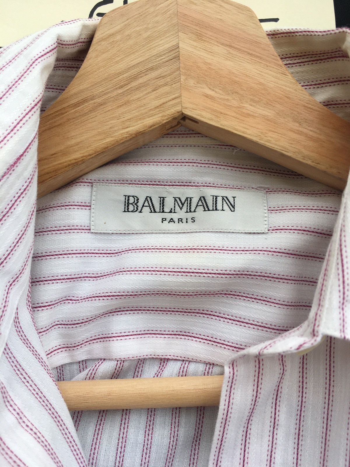 Balmain Vintage 90s Balmain Paris Stripes Buttons Shirt Size US M / EU 48-50 / 2 - 7 Thumbnail