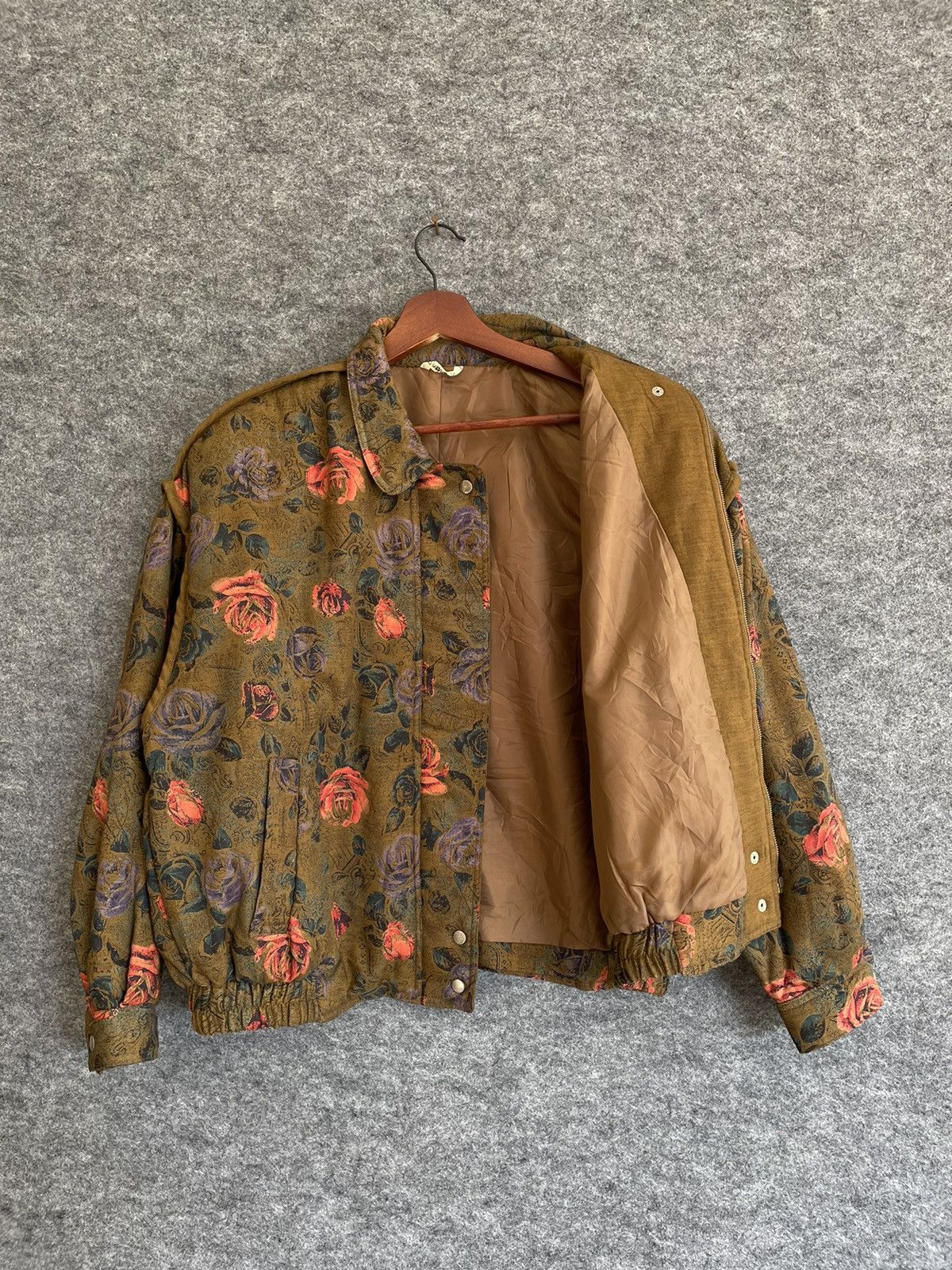 Japanese Brand VINTAGE JAPANESE FLORAL JACKET Size US L / EU 52-54 / 3 - 5 Thumbnail