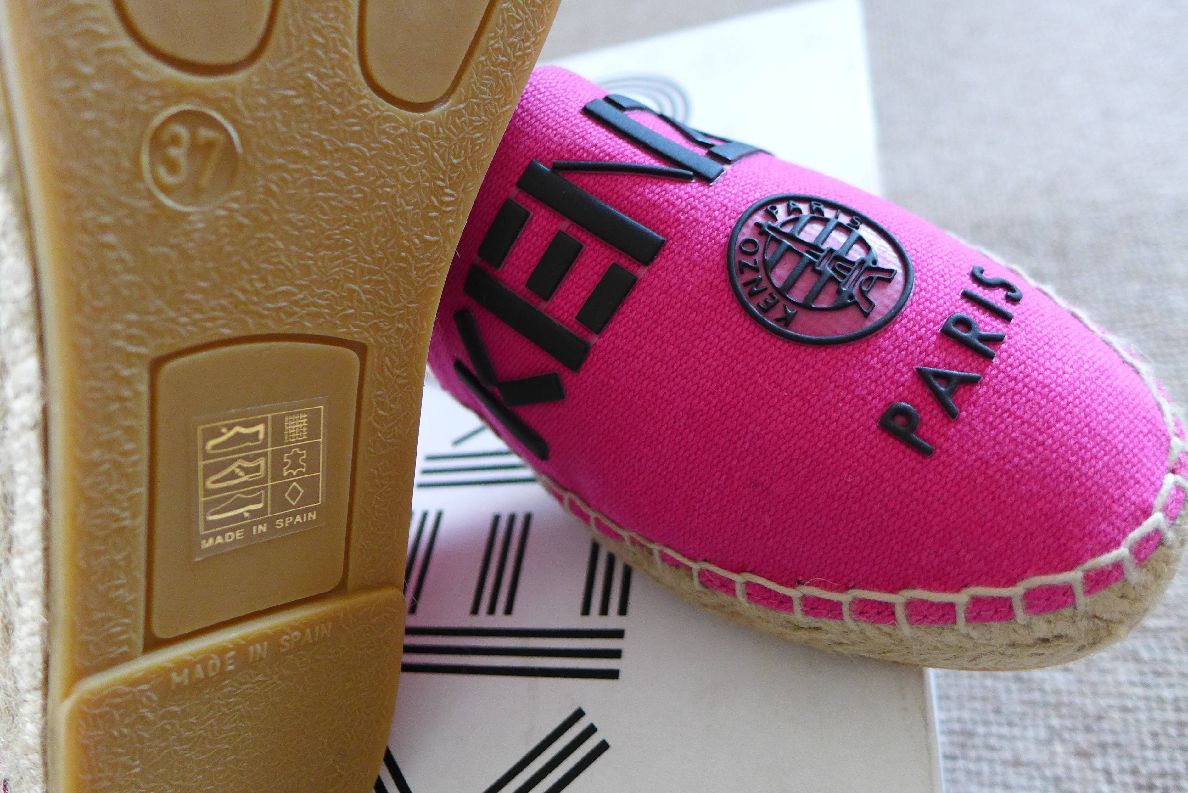 Kenzo Kenzo Paris Pink Espadrilles. Size US 5 / EU 37 - 7 Thumbnail