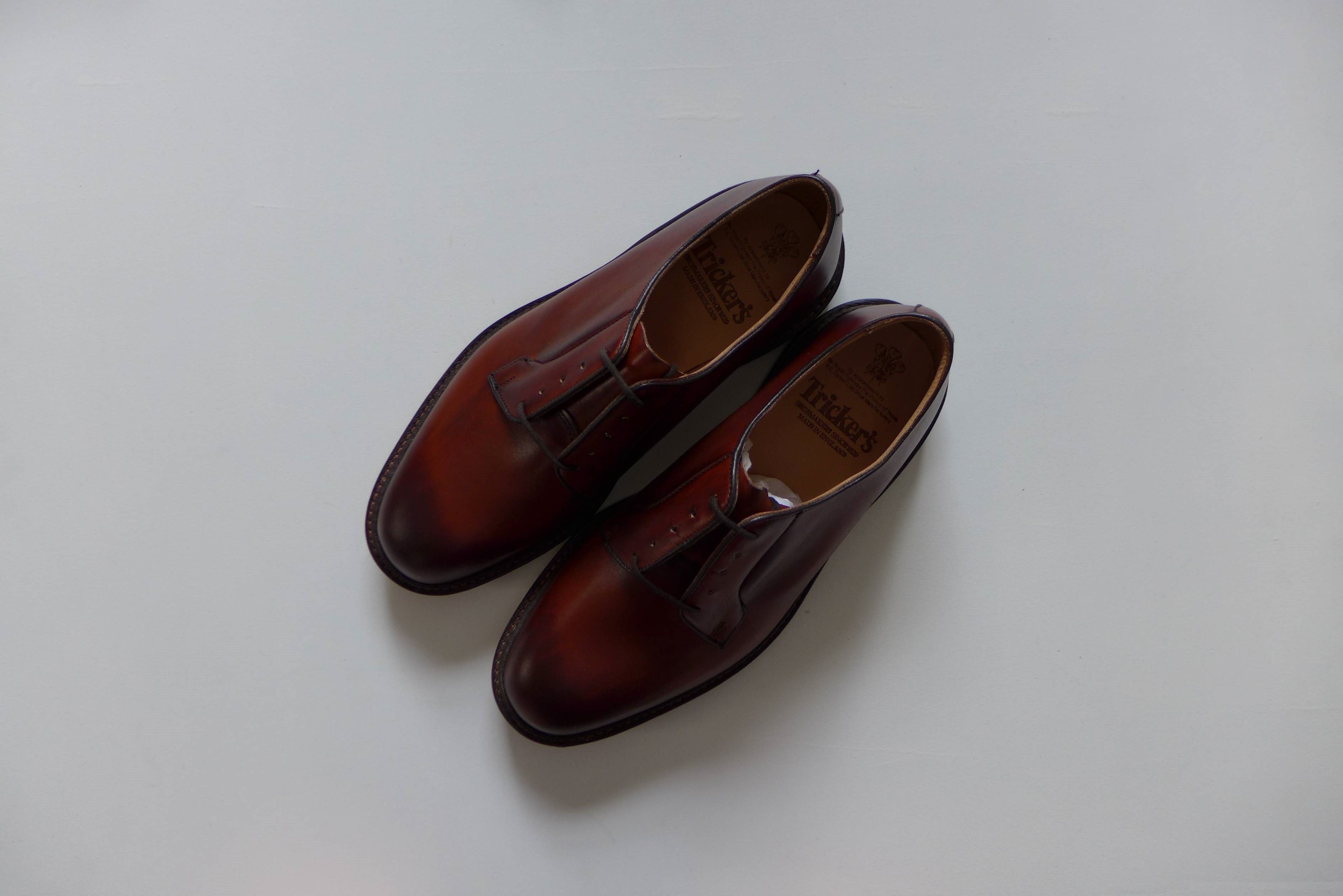 Tricker's Trickers Robert Derby -- Chestnut Burnished Leather Size US 8 / EU 41 - 2 Thumbnail