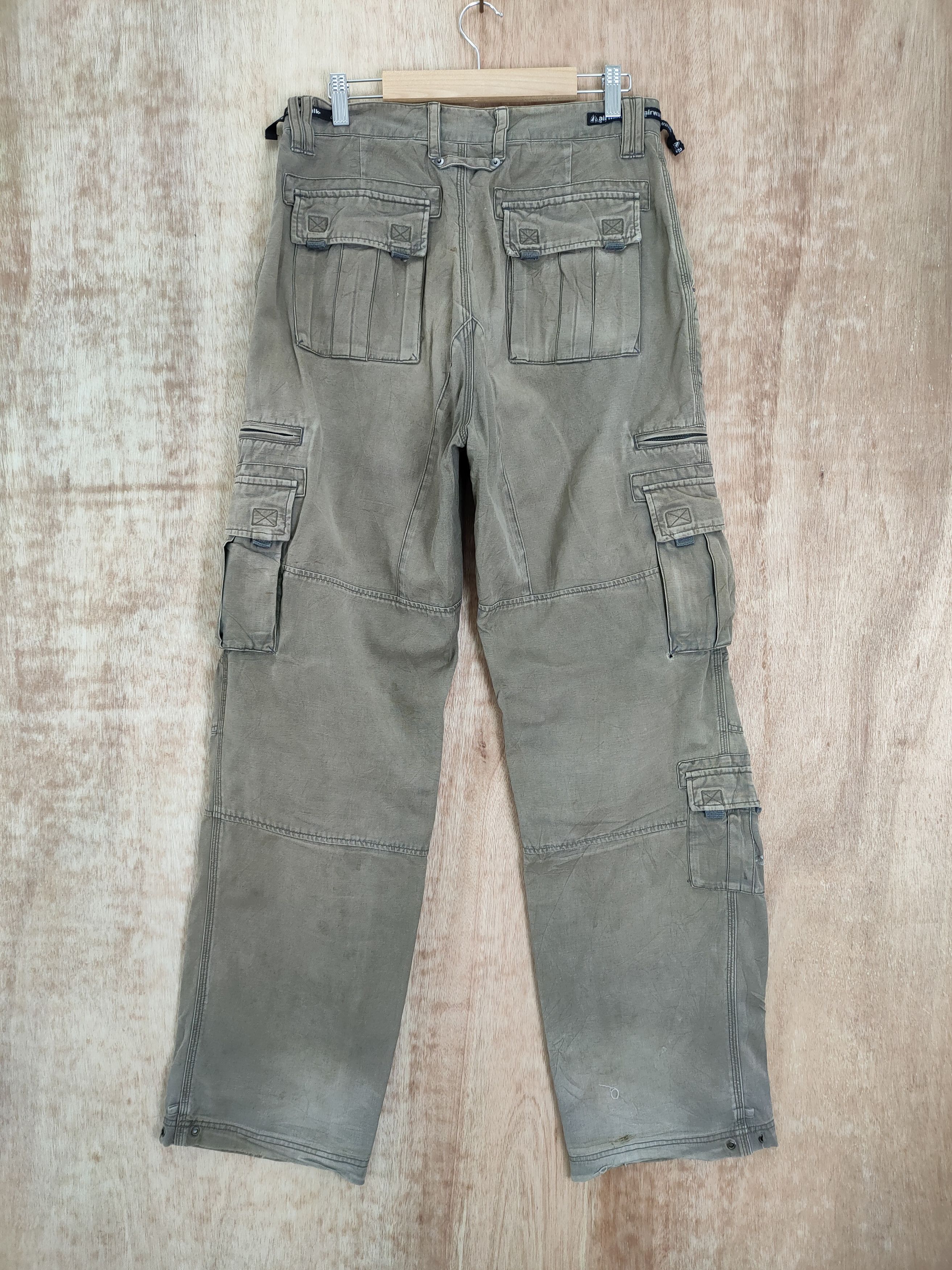 Japanese Brand VINTAGE JAPANESE FADED DISTRESSED KNEE CARGO PANTS Size US 32 / EU 48 - 5 Thumbnail