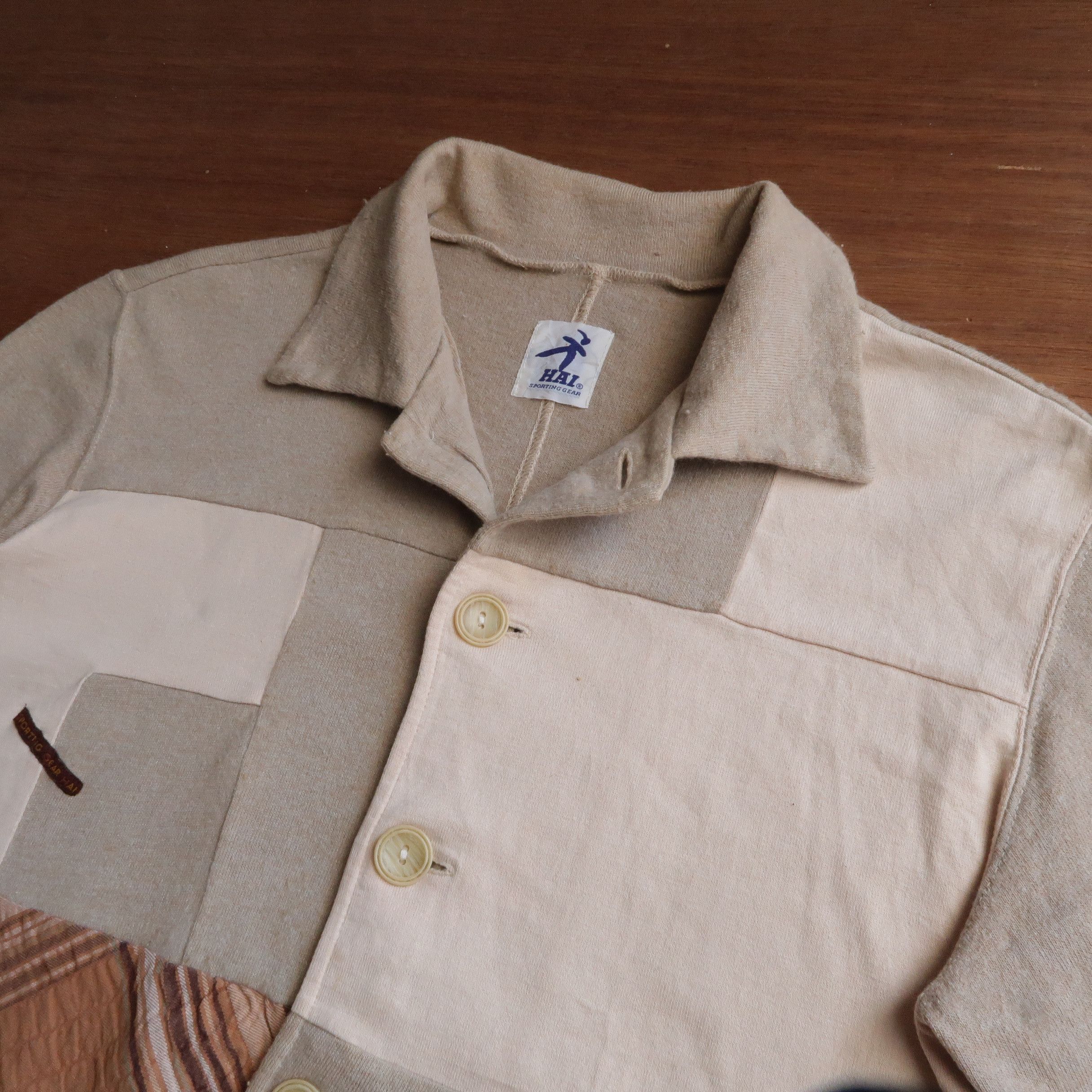Hai Sporting Gear Vintage 80s Hai Sporting Gear Shirt Patchwork Size US M / EU 48-50 / 2 - 4 Thumbnail