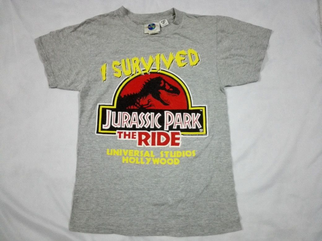 image of Made In USA x Movie Vintage 90's Jurassic Park Universal Studios Hollywood in Grey (Size Small)