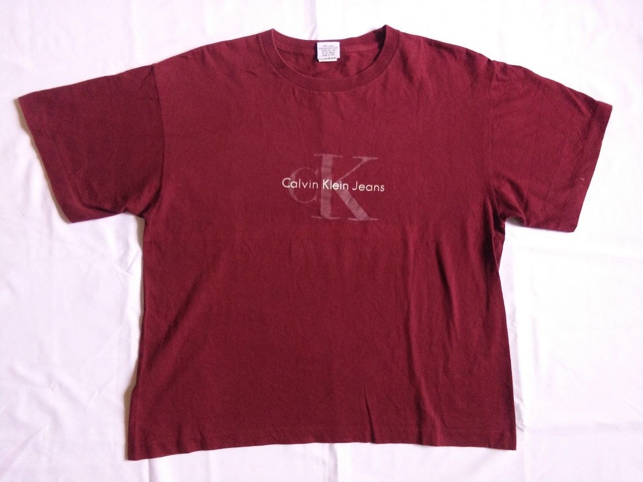 Calvin Klein VINTAGE 90s CK CALVIN KLEIN JEANS Baggy Tee Size XL / US 12-14 / IT 48-50 - 1 Thumbnail