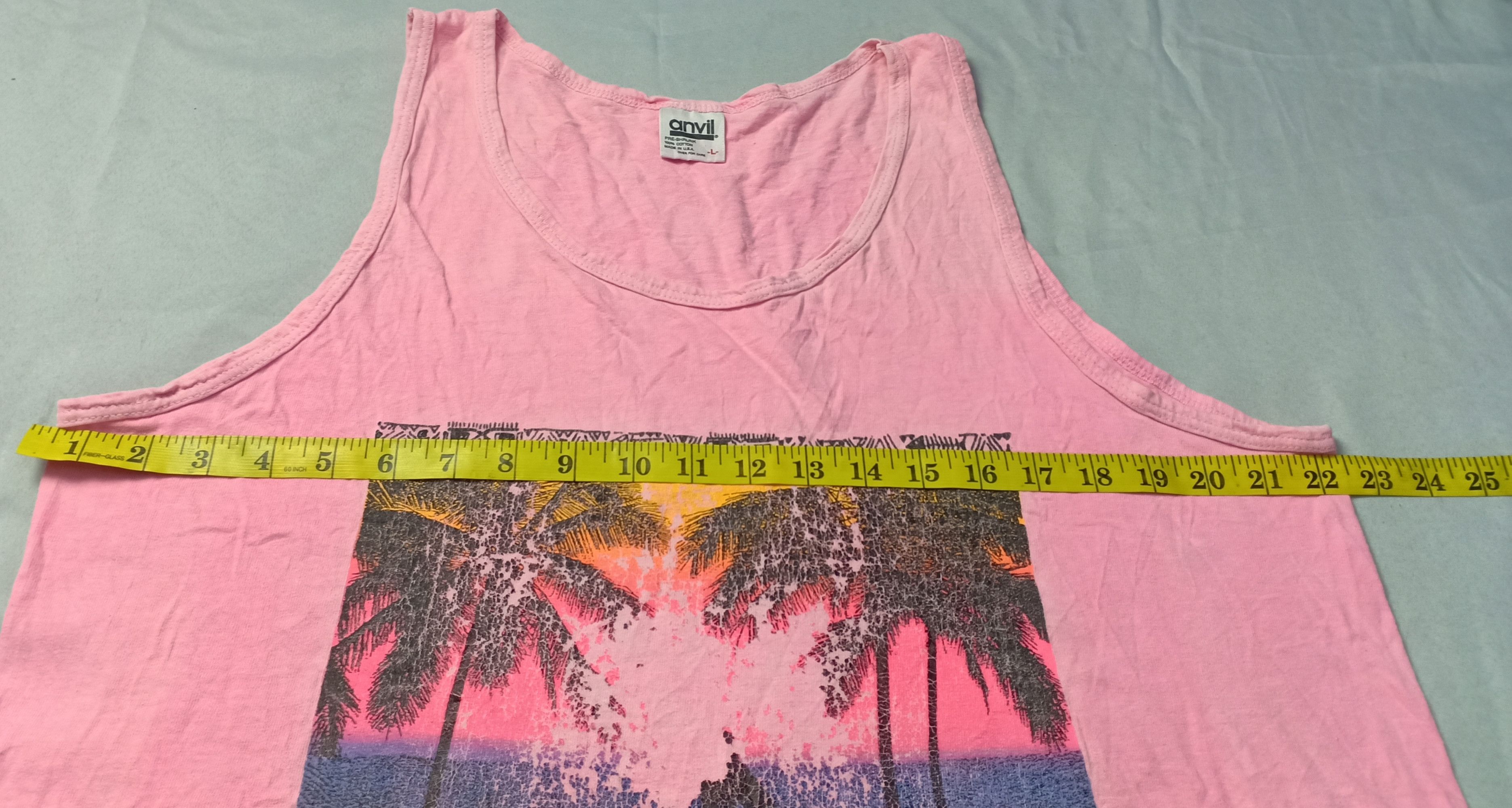 Anvil Vintage Daytona Beach Florida Sleeveless Shirt USA Size US L / EU 52-54 / 3 - 7 Thumbnail
