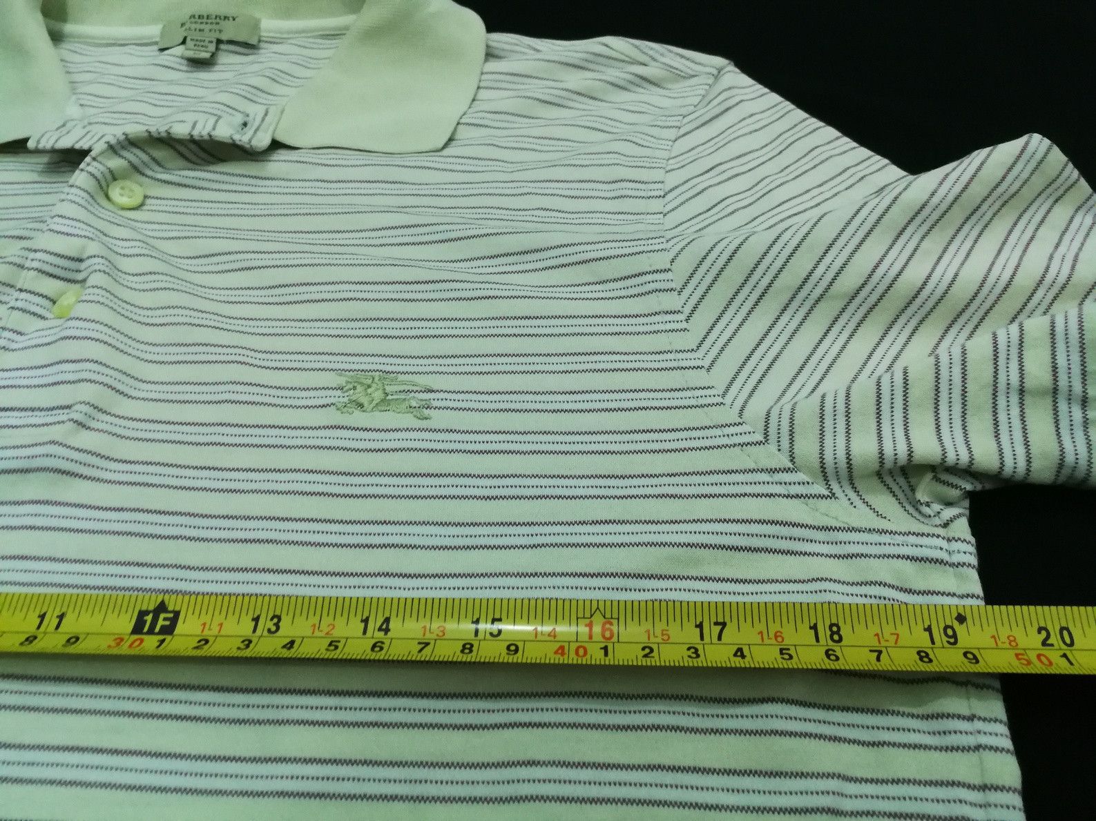 Burberry Authentic Burberry Polo Shirt Striped Slim Fit Classic Tee Size US M / EU 48-50 / 2 - 5 Thumbnail