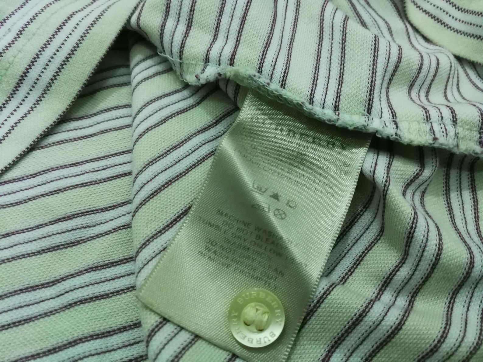 Burberry Authentic Burberry Polo Shirt Striped Slim Fit Classic Tee Size US M / EU 48-50 / 2 - 7 Thumbnail