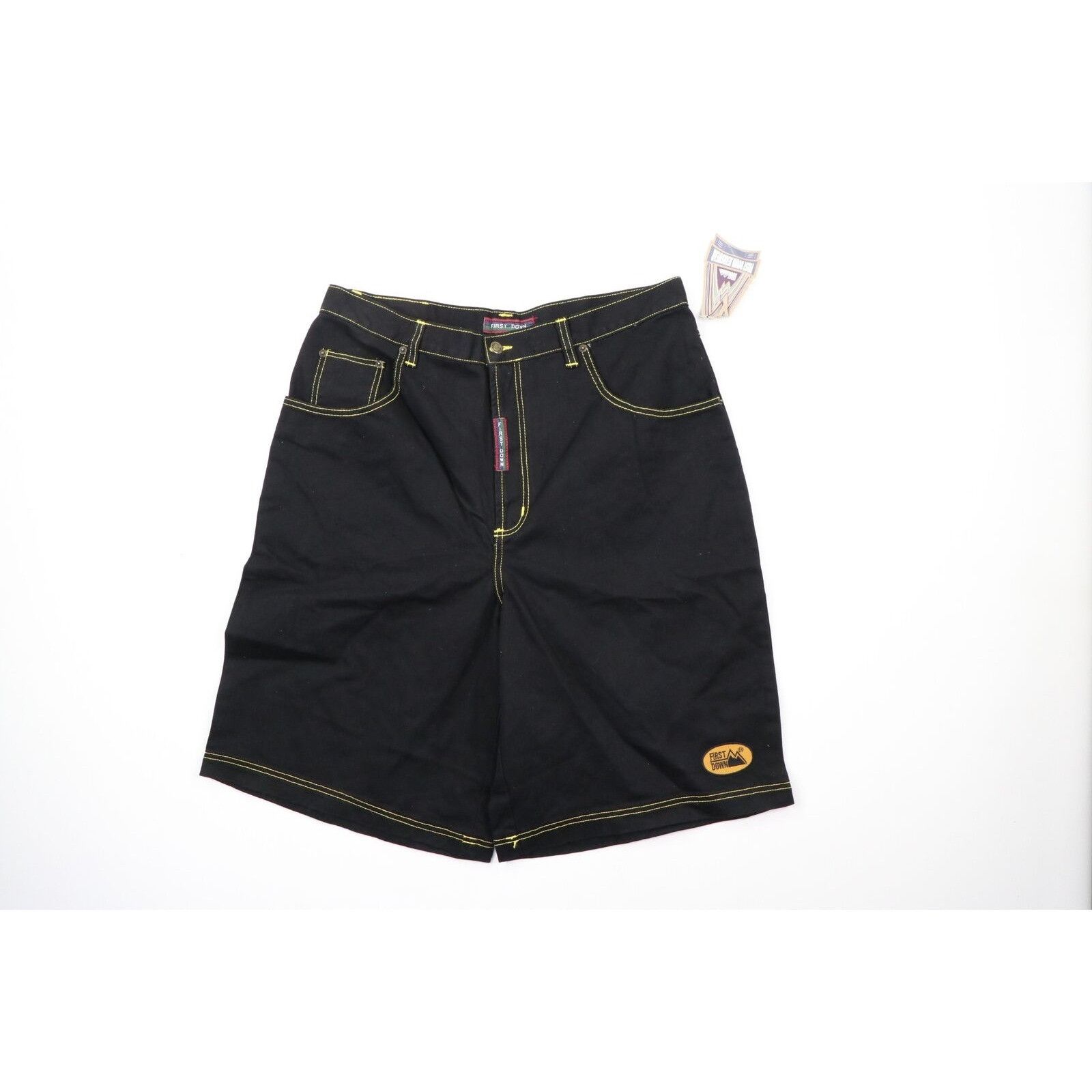 Vintage NOS Vintage 90s Streetwear Baggy Fit Denim Shorts Jorts Size US 38 / EU 54 - 1 Thumbnail
