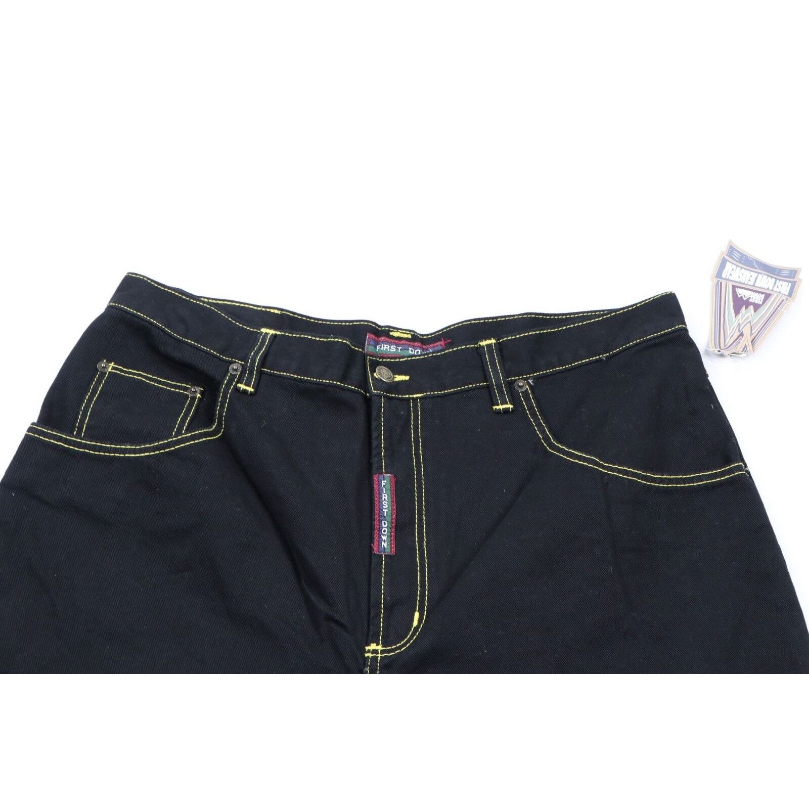 Vintage NOS Vintage 90s Streetwear Baggy Fit Denim Shorts Jorts Size US 38 / EU 54 - 2 Thumbnail