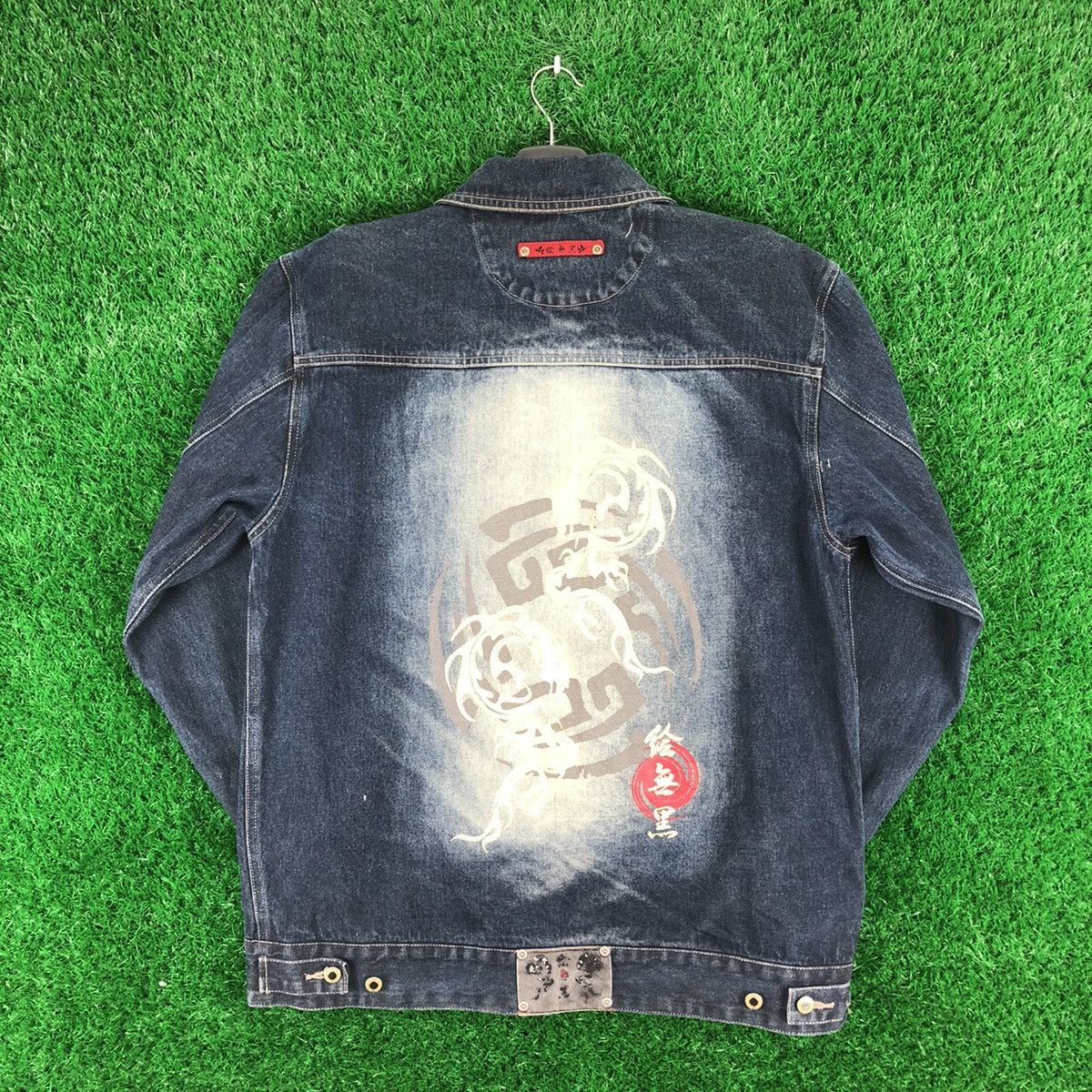 Japanese Brand Vintage Denim Jacket Single Pocket by M.Cross.M Ruffians Size US XL / EU 56 / 4 - 4 Thumbnail