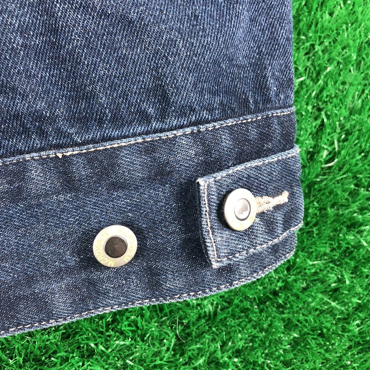 Japanese Brand Vintage Denim Jacket Single Pocket by M.Cross.M Ruffians Size US XL / EU 56 / 4 - 12 Thumbnail