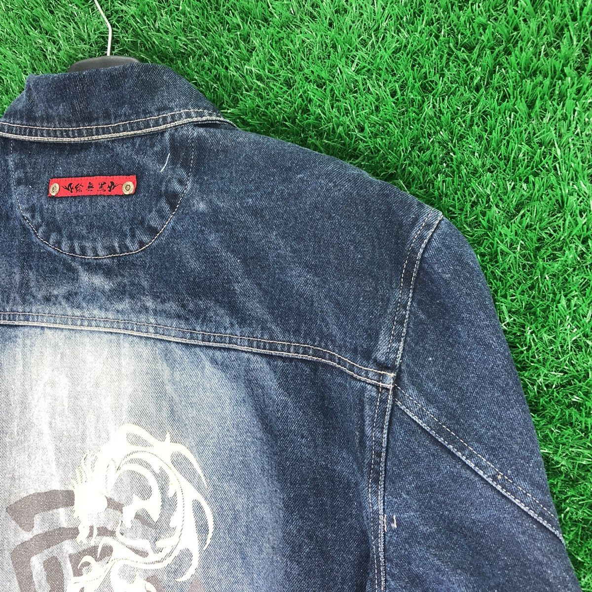 Japanese Brand Vintage Denim Jacket Single Pocket by M.Cross.M Ruffians Size US XL / EU 56 / 4 - 5 Thumbnail