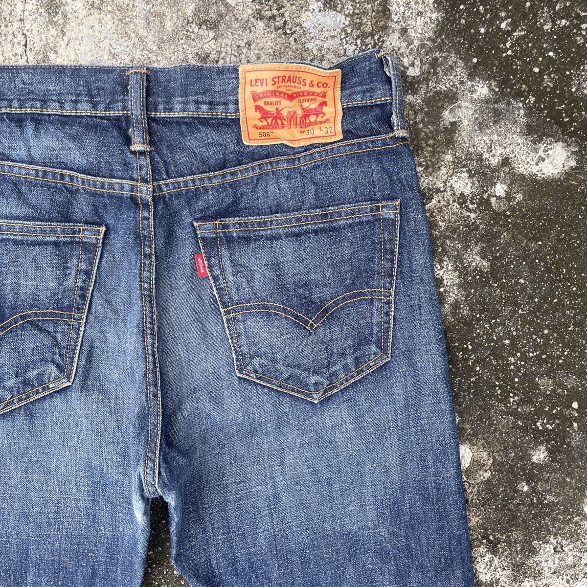 Levi's Vintage Levis Lot 508 Redline Selvedge Distressed Denim Size US 33 - 9 Thumbnail