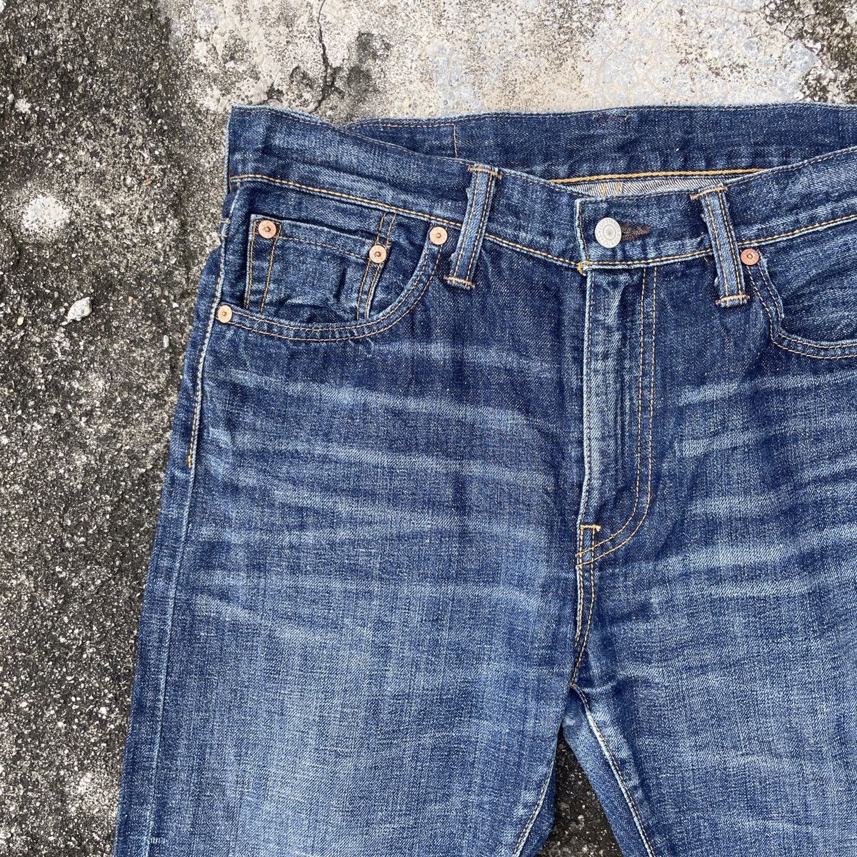 Levi's Vintage Levis Lot 508 Redline Selvedge Distressed Denim Size US 33 - 3 Thumbnail
