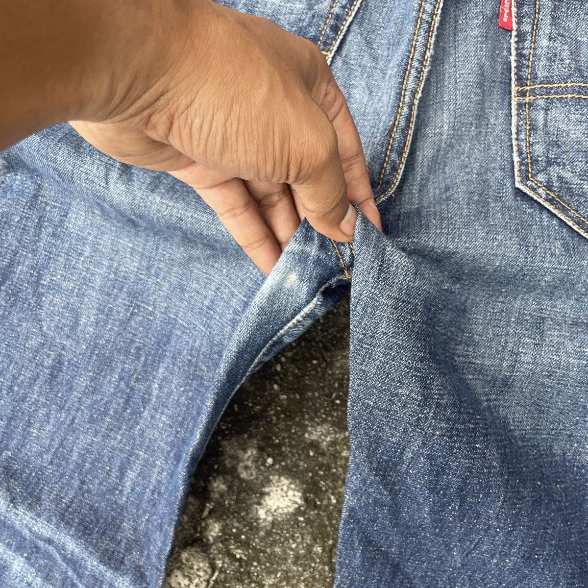Levi's Vintage Levis Lot 508 Redline Selvedge Distressed Denim Size US 33 - 12 Thumbnail