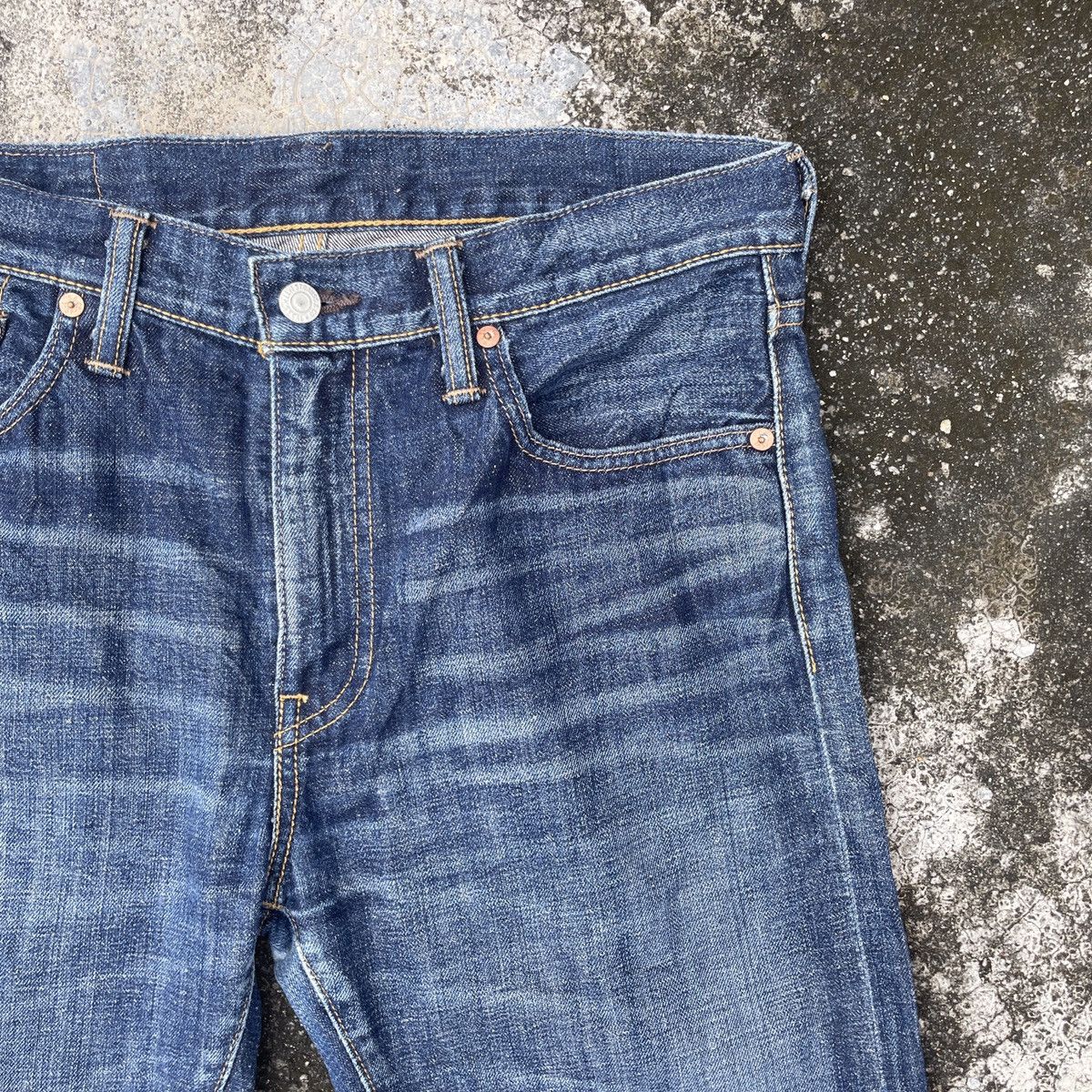 Levi's Vintage Levis Lot 508 Redline Selvedge Distressed Denim Size US 33 - 2 Thumbnail