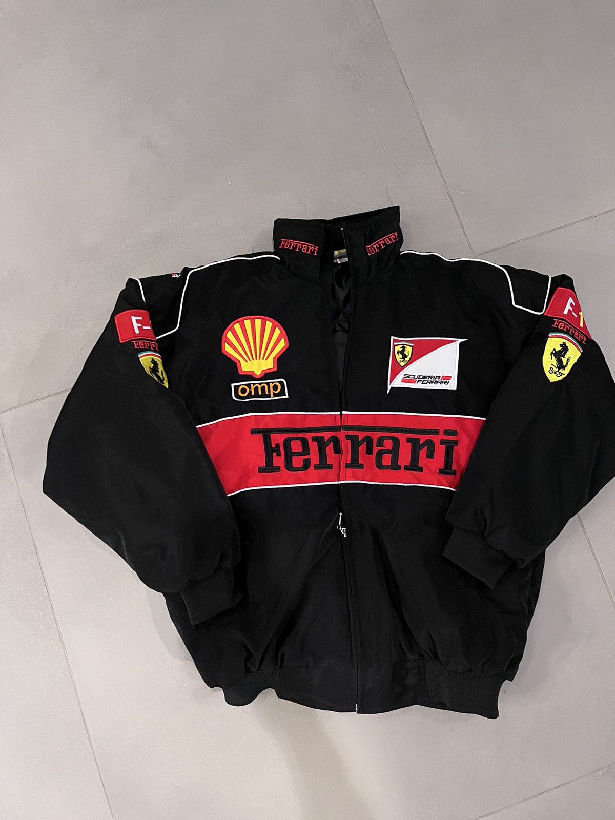 Ferrari × Vintage Ferrari racing jacket new size XL | Grailed