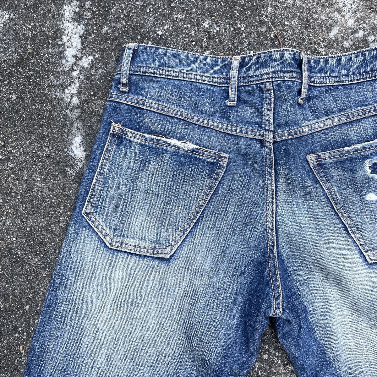 Japanese Brand Vintage Unbranded Patchwork Distressed Denim Jeans Size US 31 - 9 Thumbnail