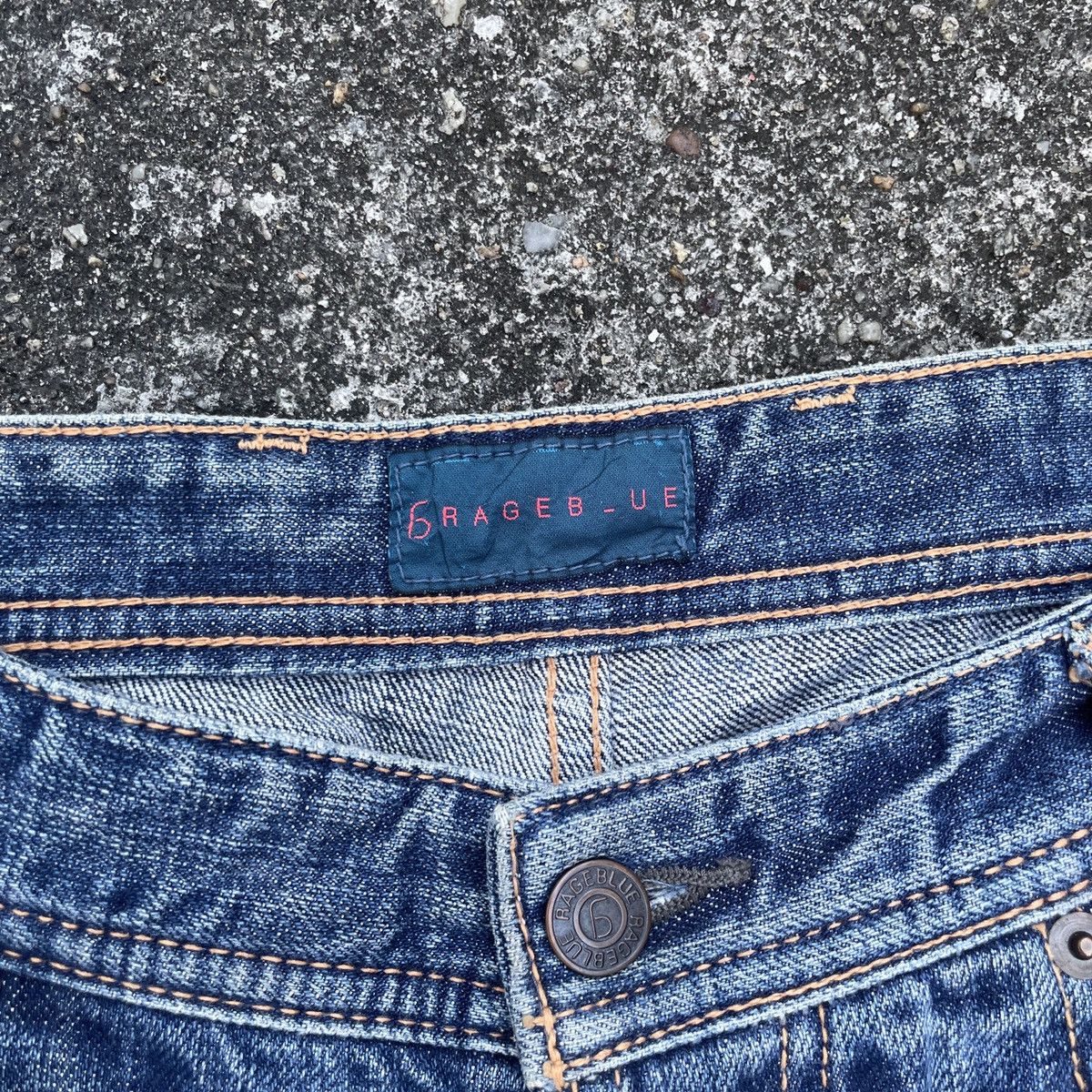 Japanese Brand Vintage Unbranded Patchwork Distressed Denim Jeans Size US 31 - 5 Thumbnail