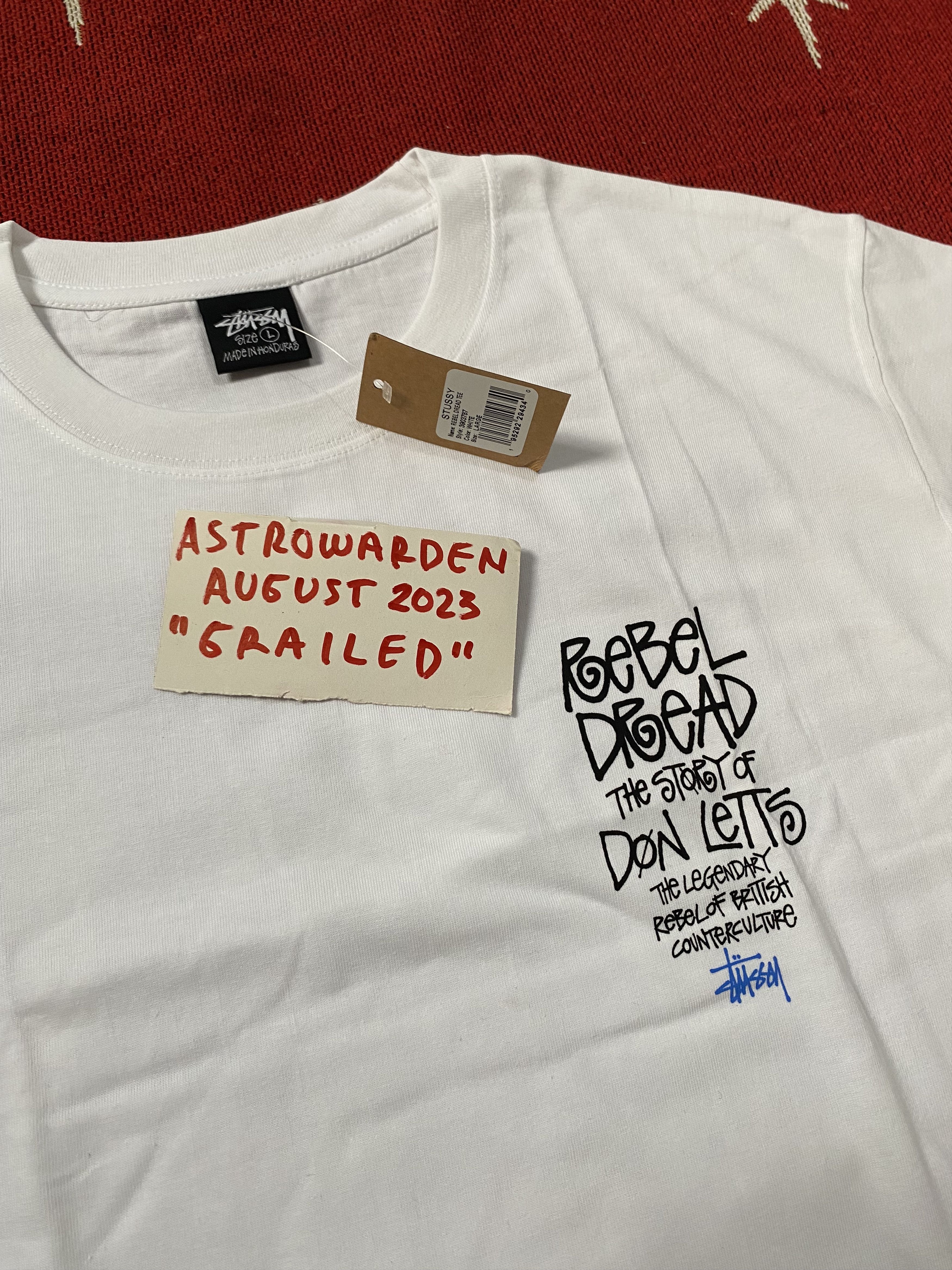 Rebel ★送料・関税込★Stussy★Stussy T-Shirt Dread White★