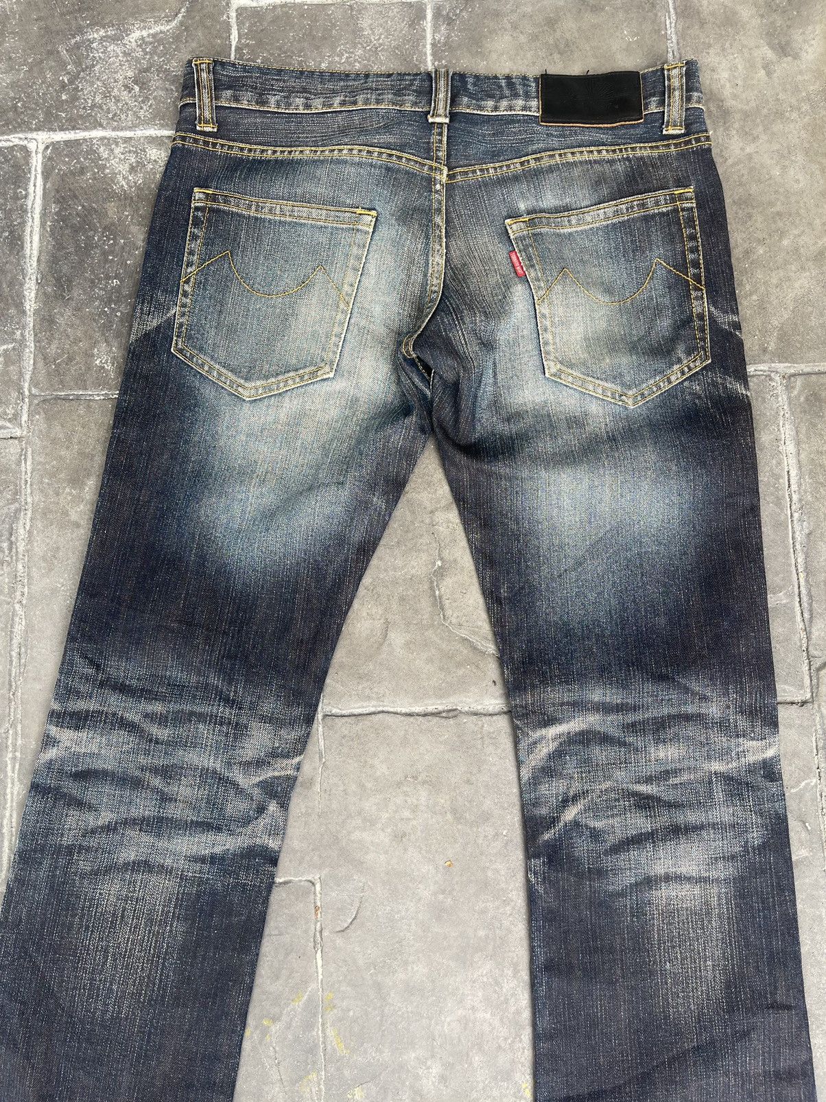 Tornado Mart JAPAN MADE Zero By Tornado Mart Distressed Flare Denim Size US 31 - 2 Thumbnail