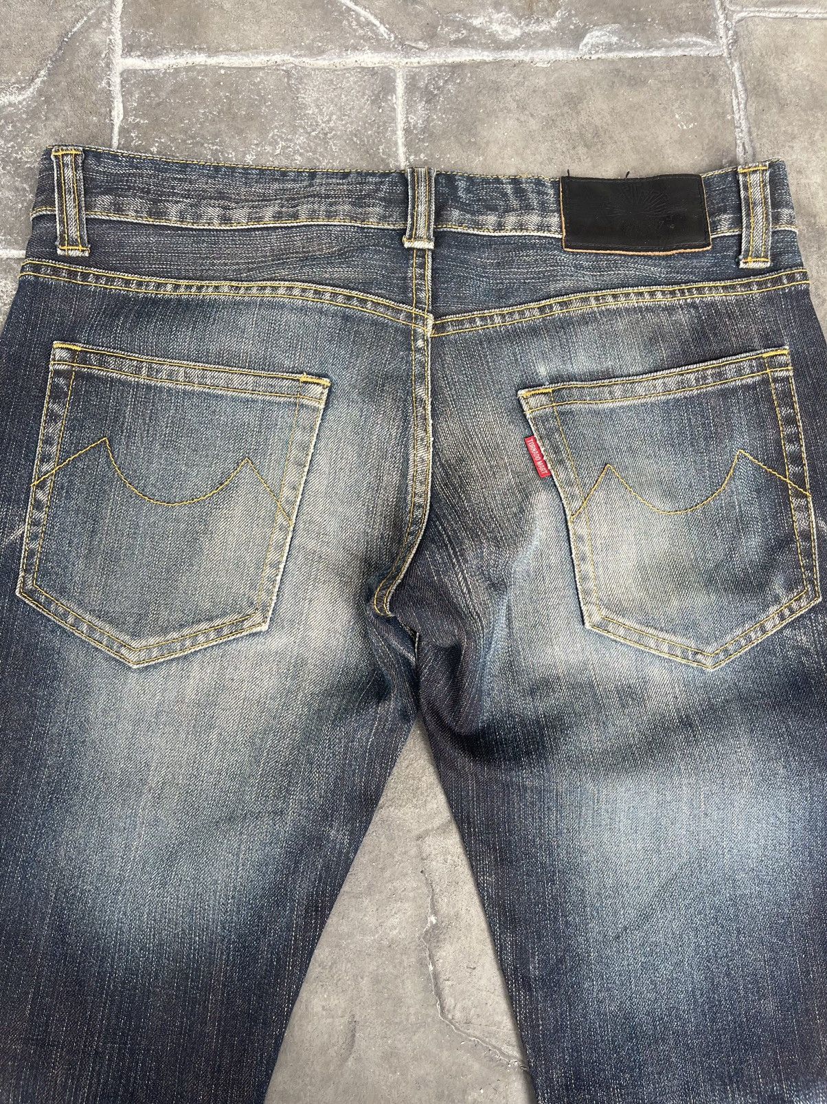 Tornado Mart JAPAN MADE Zero By Tornado Mart Distressed Flare Denim Size US 31 - 3 Thumbnail