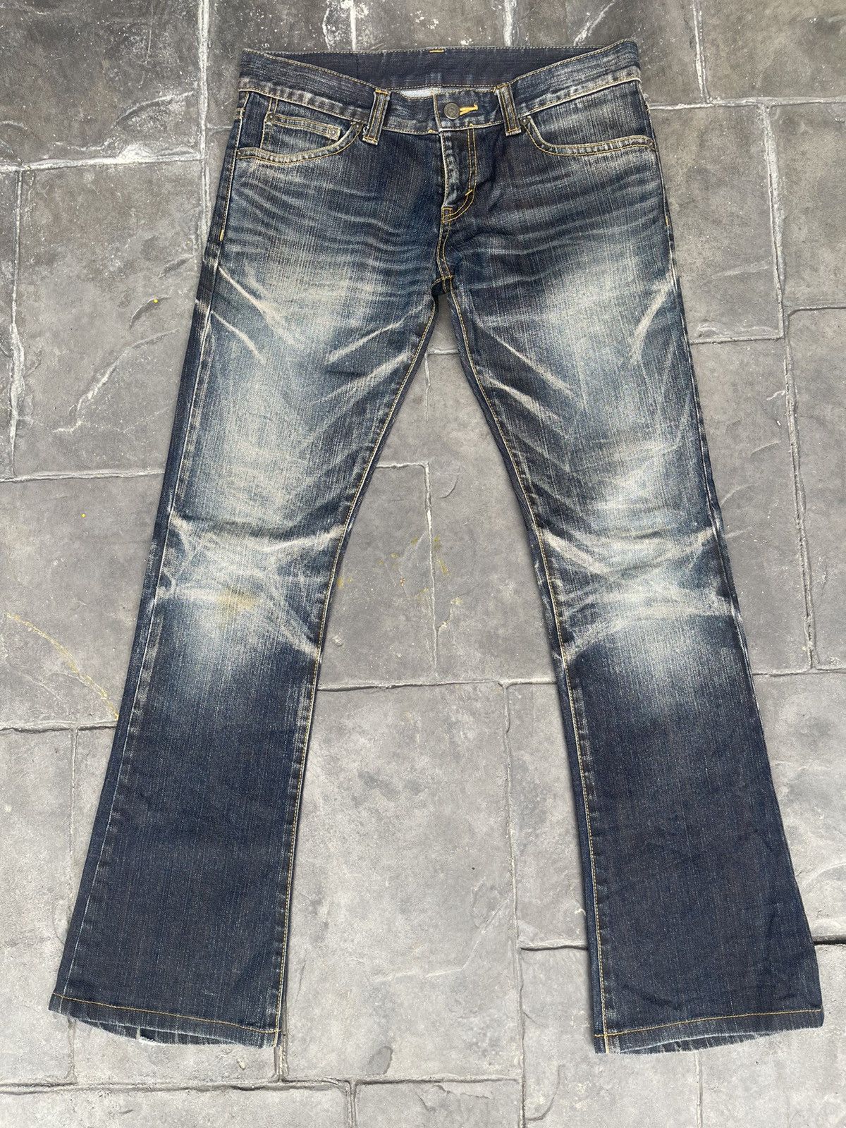 Tornado Mart JAPAN MADE Zero By Tornado Mart Distressed Flare Denim Size US 31 - 4 Thumbnail