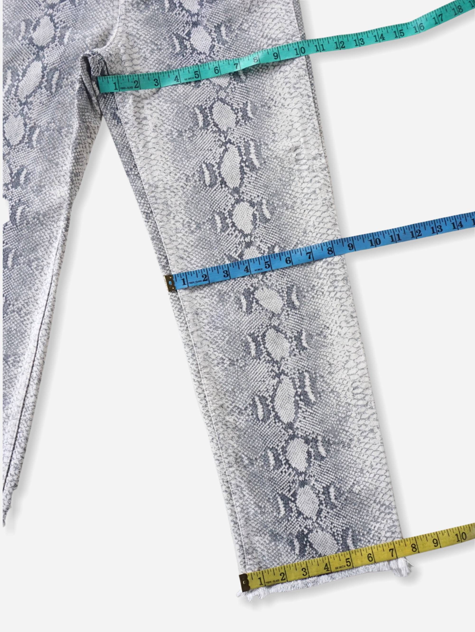 Zara ZARA Woman Faux Snake Skin Denim Size 26" / US 2 / IT 38 - 7 Thumbnail