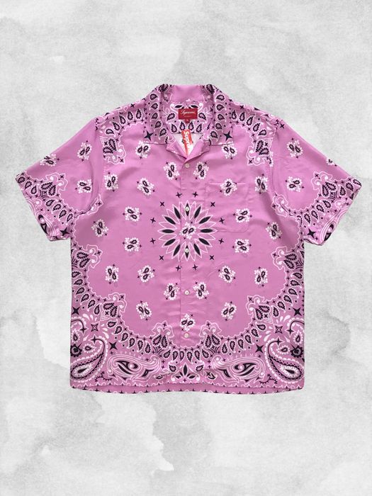 Supreme SUPREME Bandana Silk S/S Shirt SS21 Paisley All Over Print